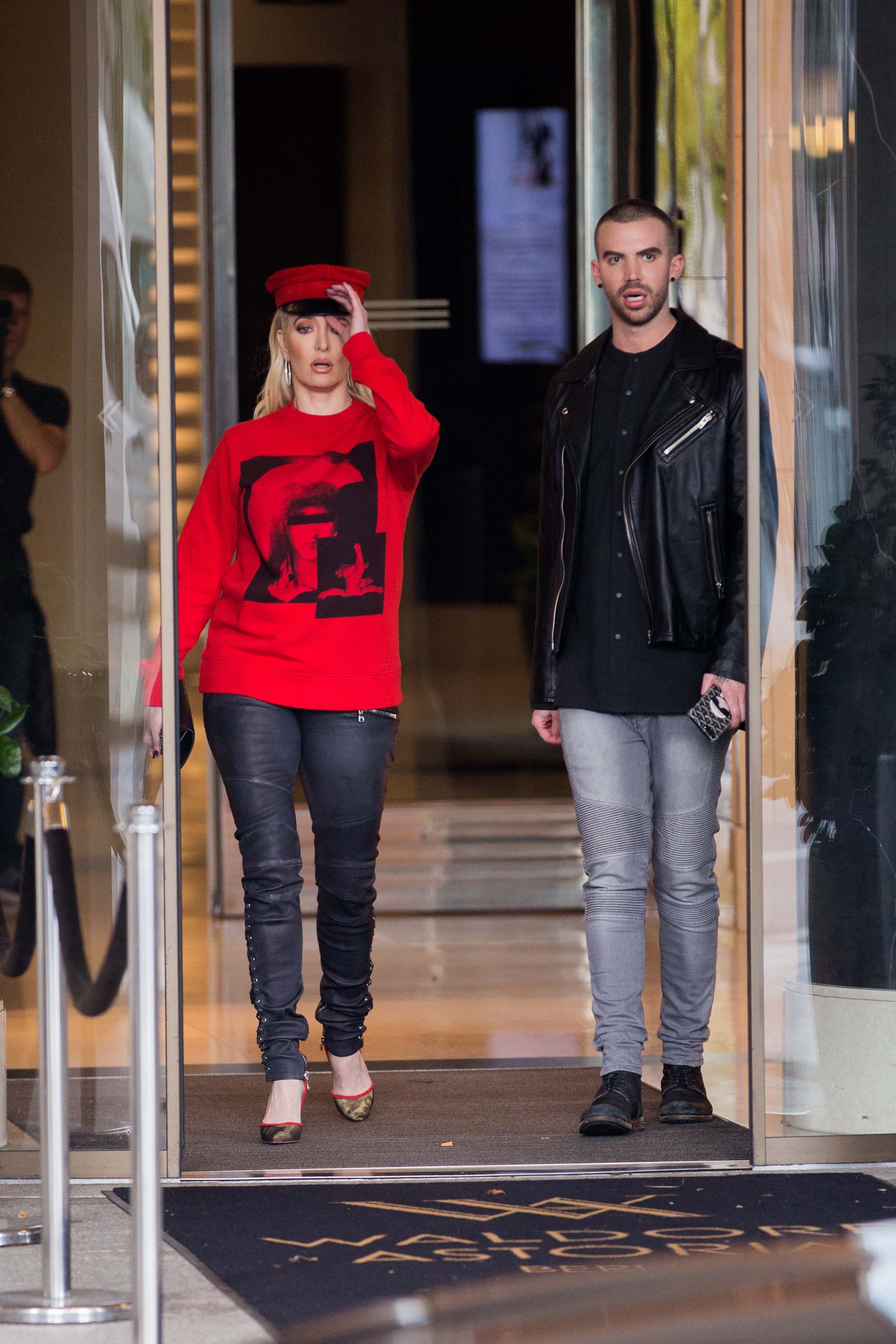 Erika Jayne Giardi seen at Waldorf Astoria Hotel