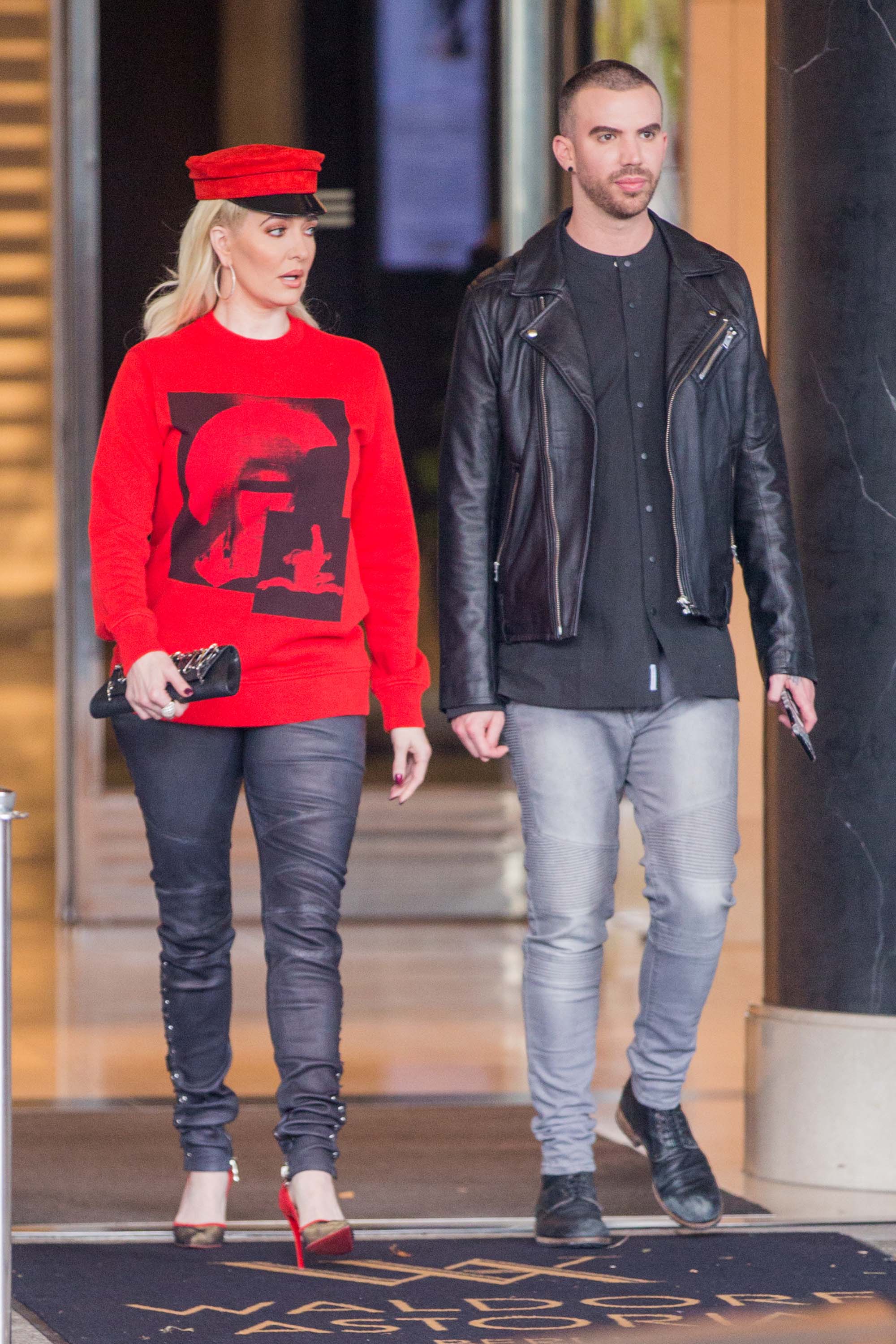 Erika Jayne Giardi seen at Waldorf Astoria Hotel