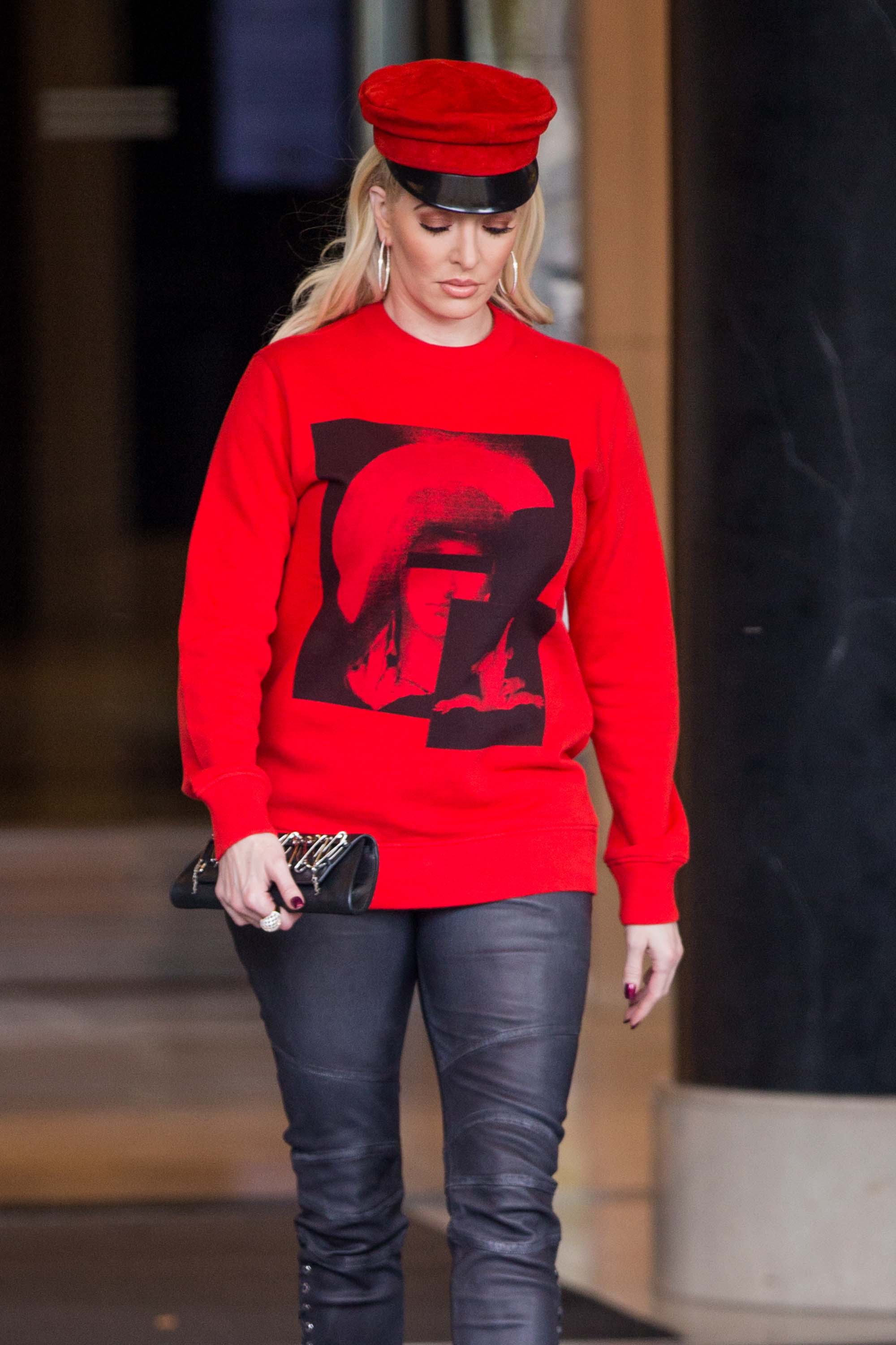 Erika Jayne Giardi seen at Waldorf Astoria Hotel