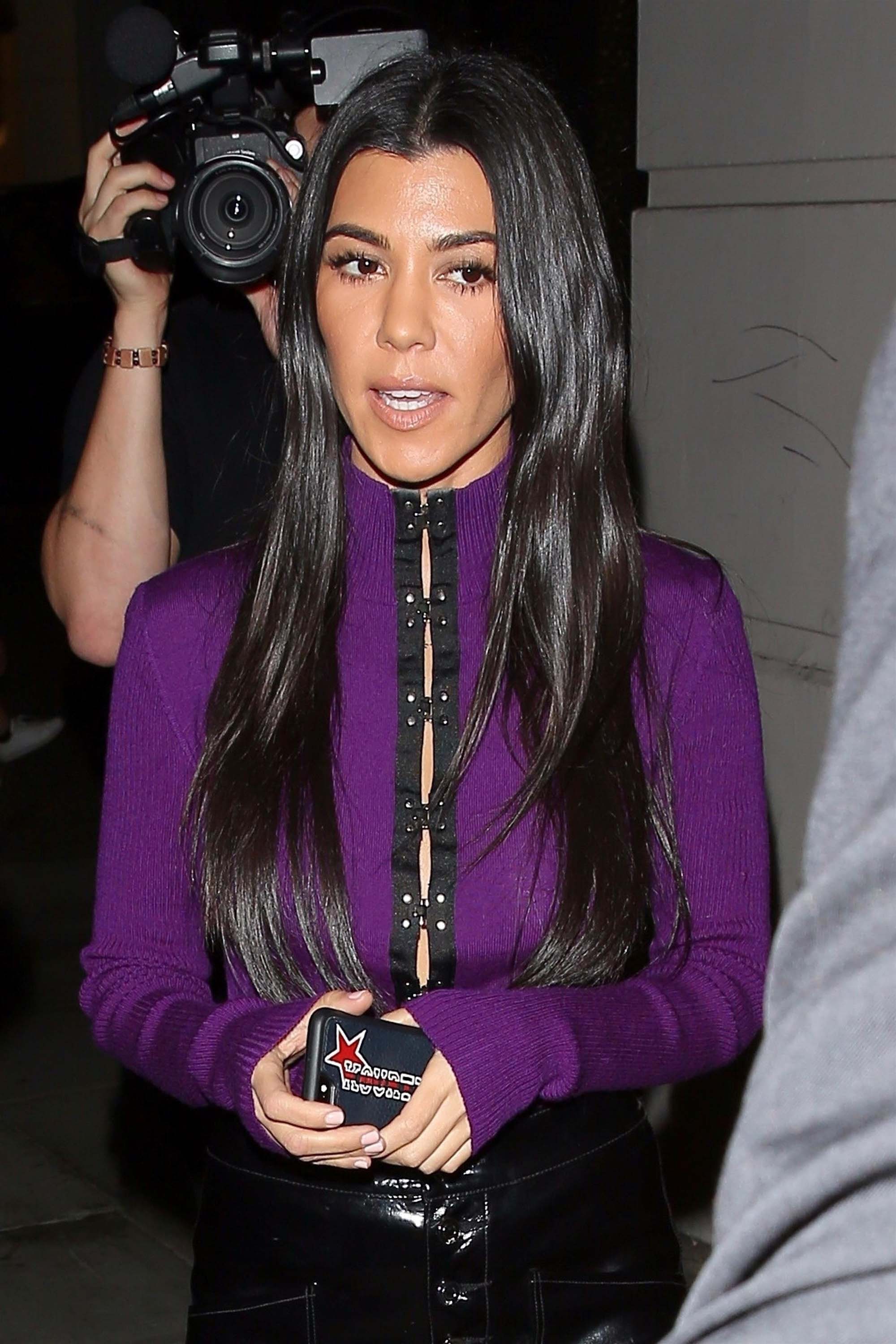 Kourtney Kardashian attends What Goes Around Comes Around 1 Year Anniversary Celebration