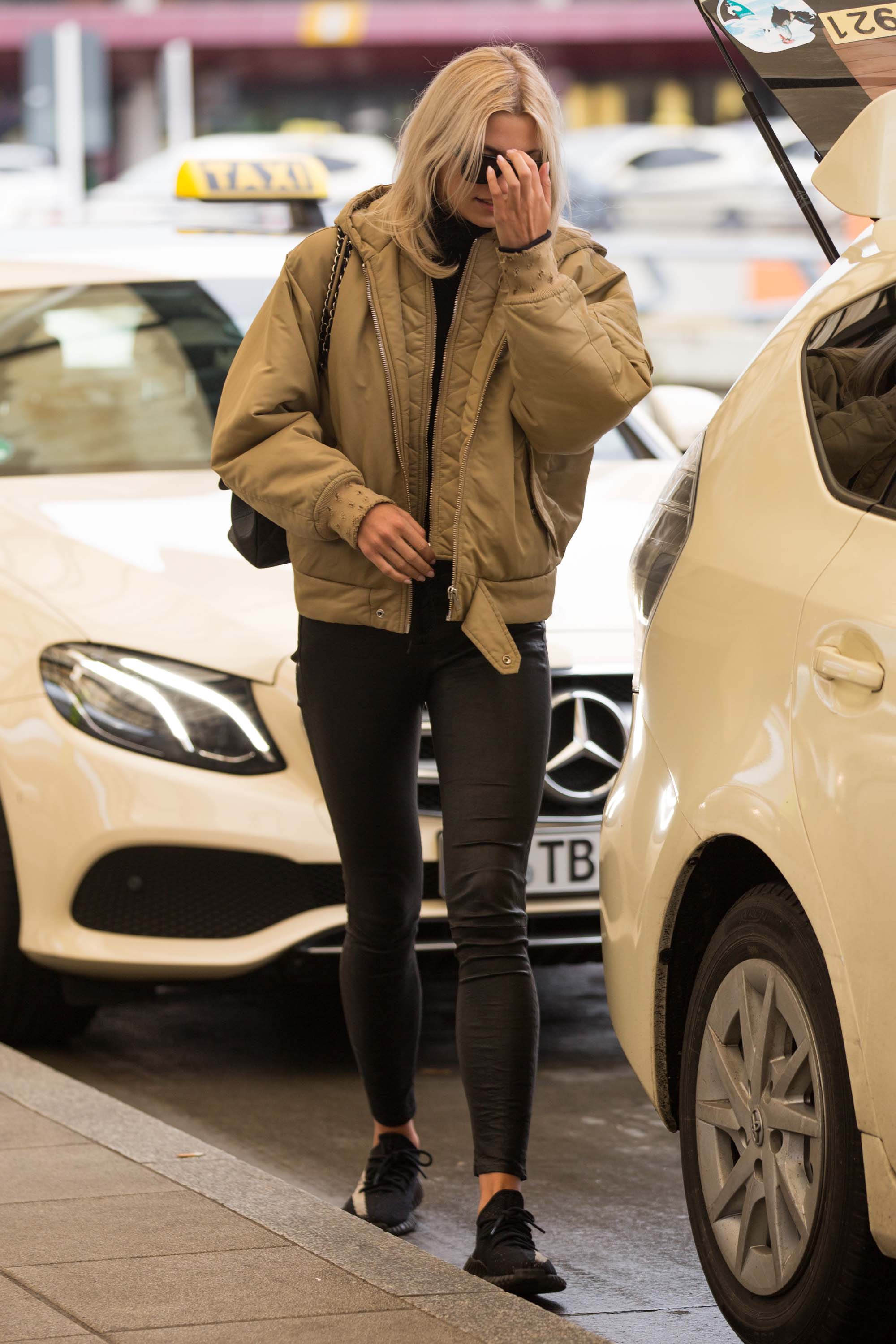 Lena Gercke seen at Berlin airport