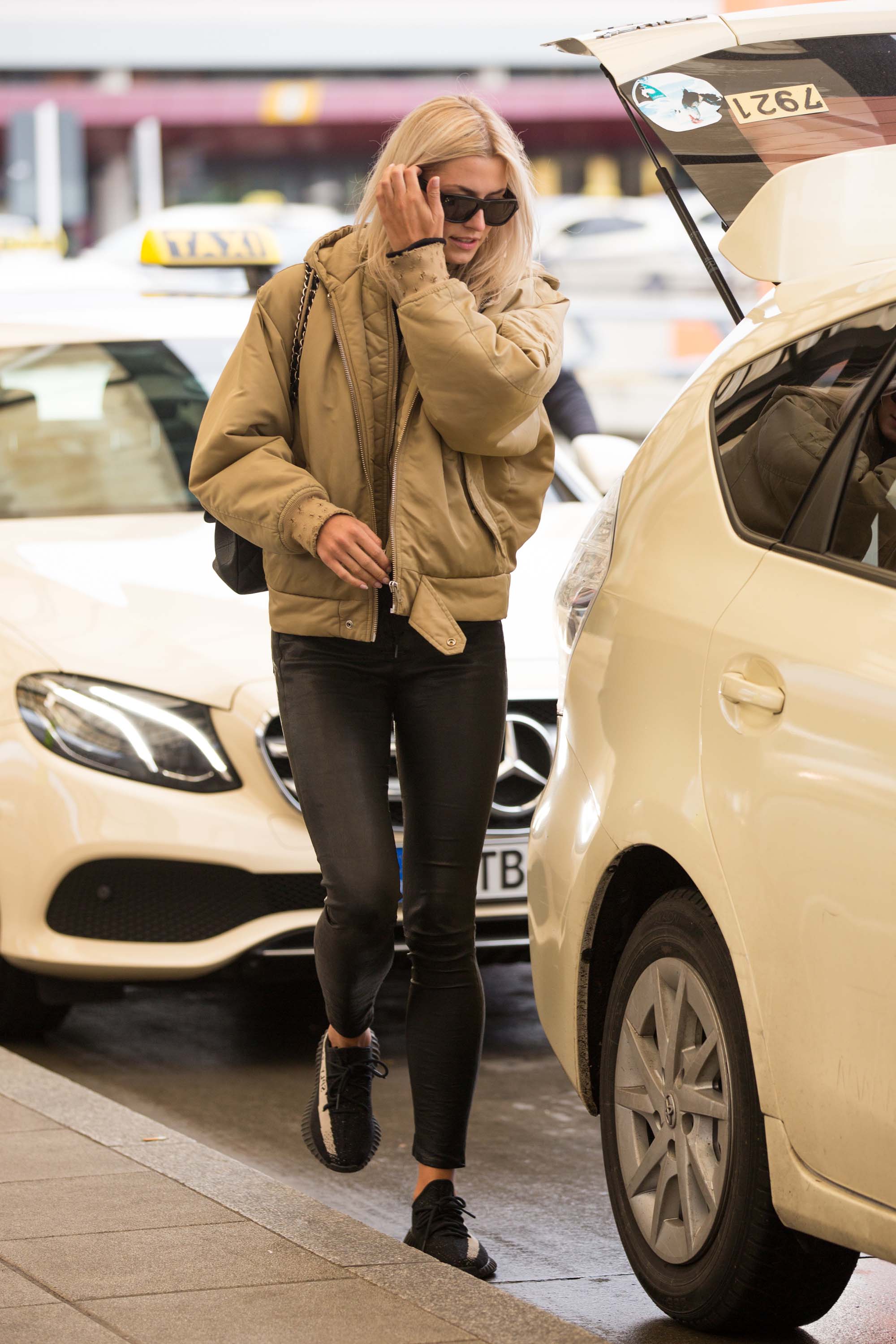 Lena Gercke seen at Berlin airport