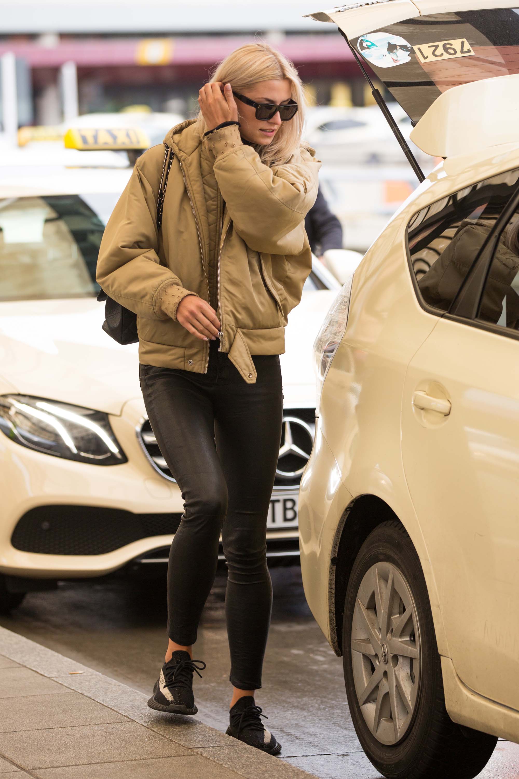 Lena Gercke seen at Berlin airport