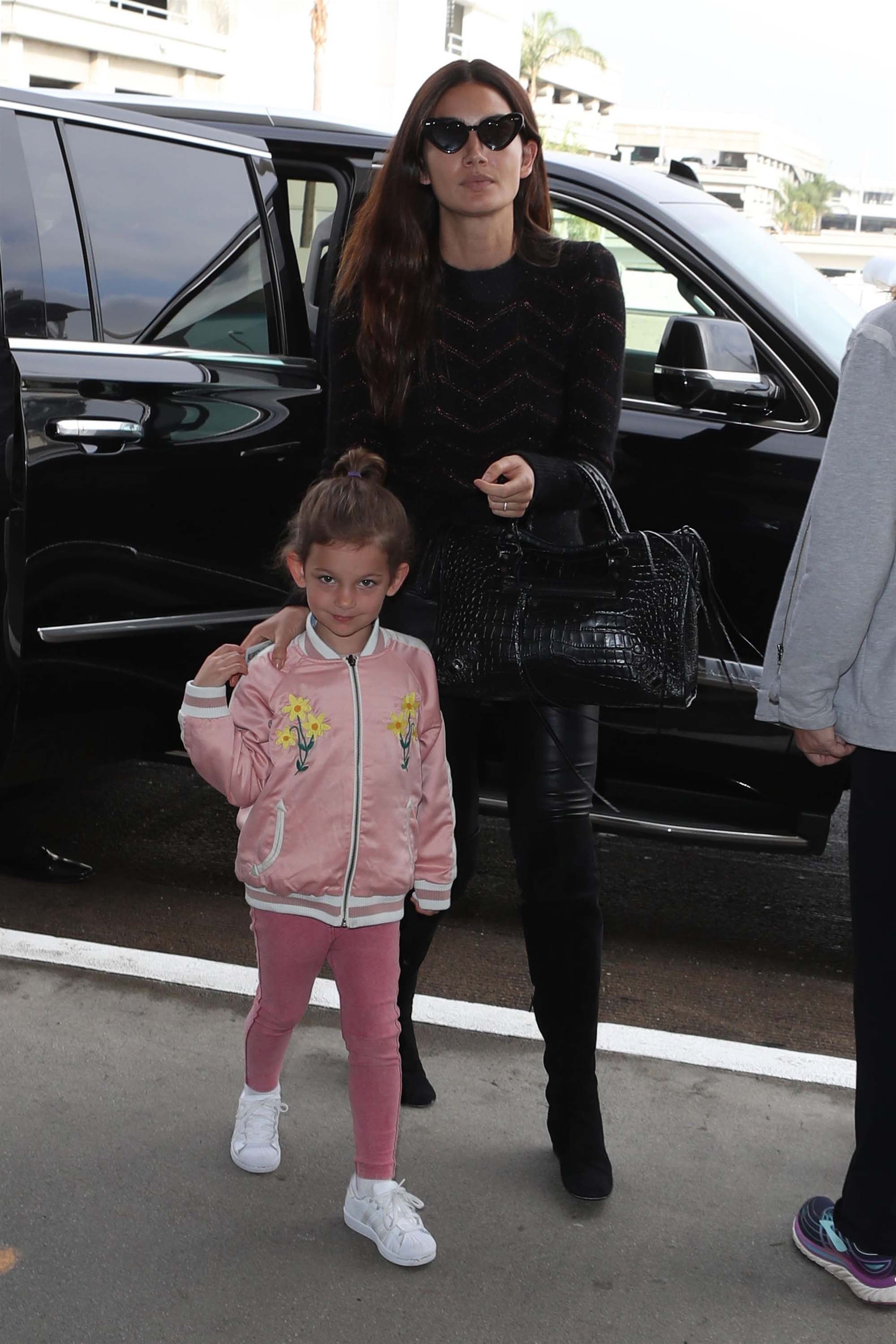 Lily Aldridge spotted at LAX Airport