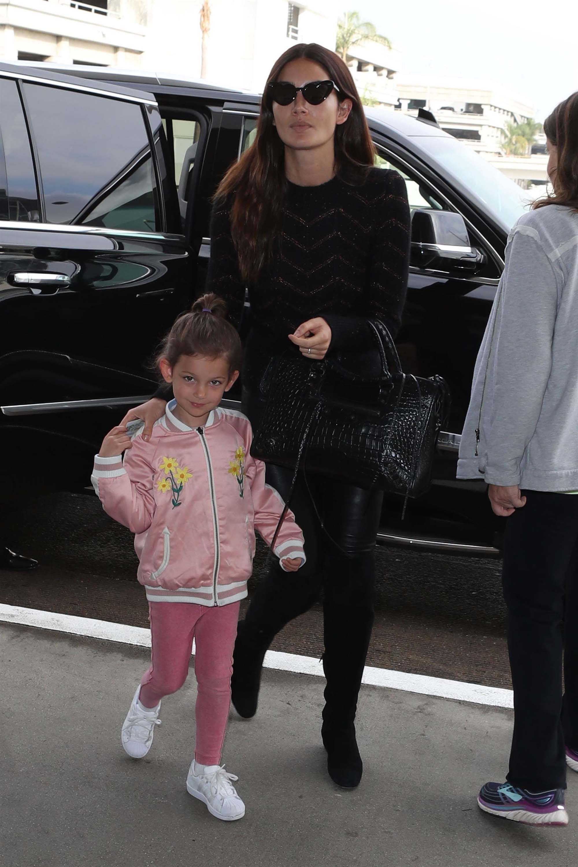 Lily Aldridge spotted at LAX Airport