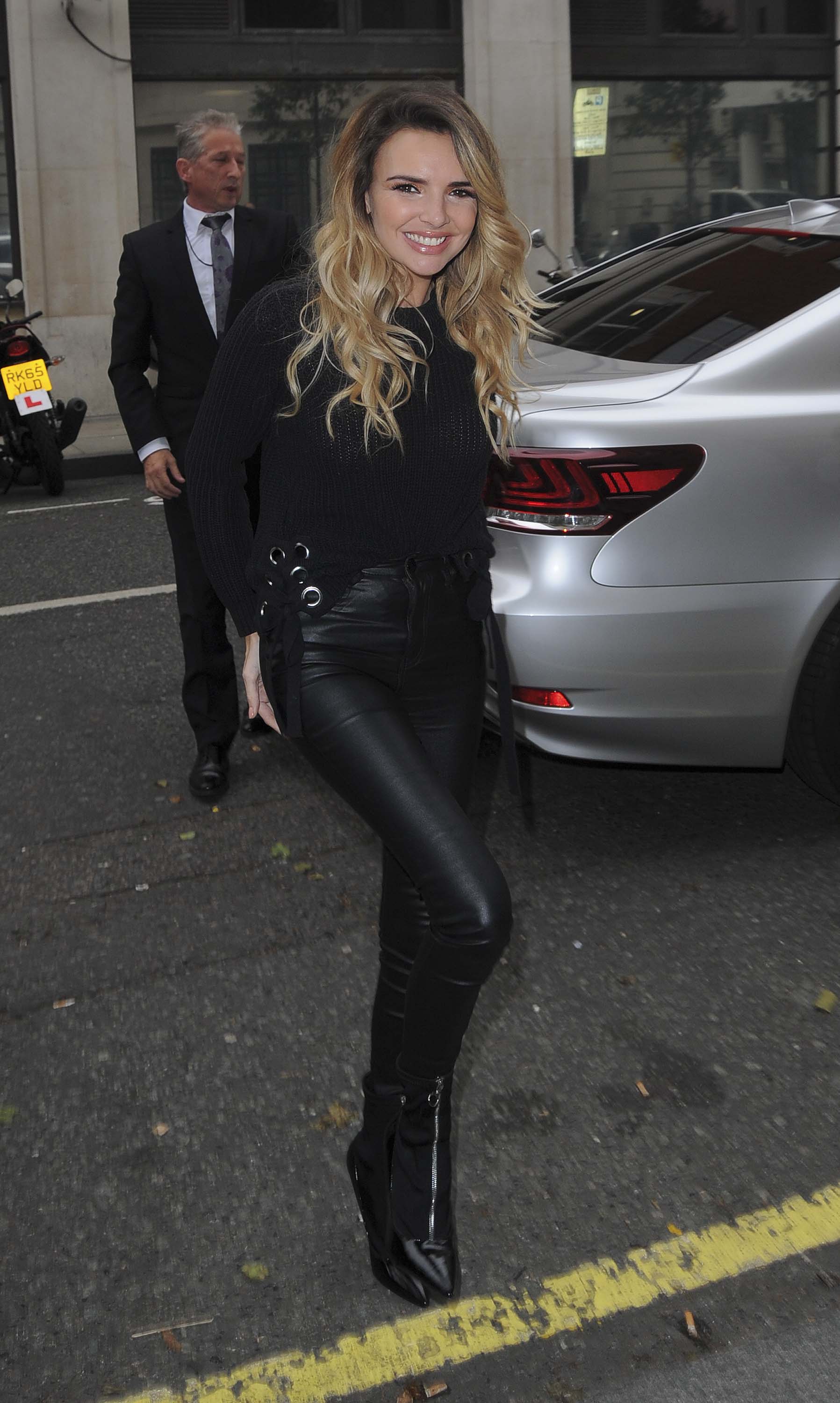 Nadine Coyle seen at ITV Studios and BBC Radio 2