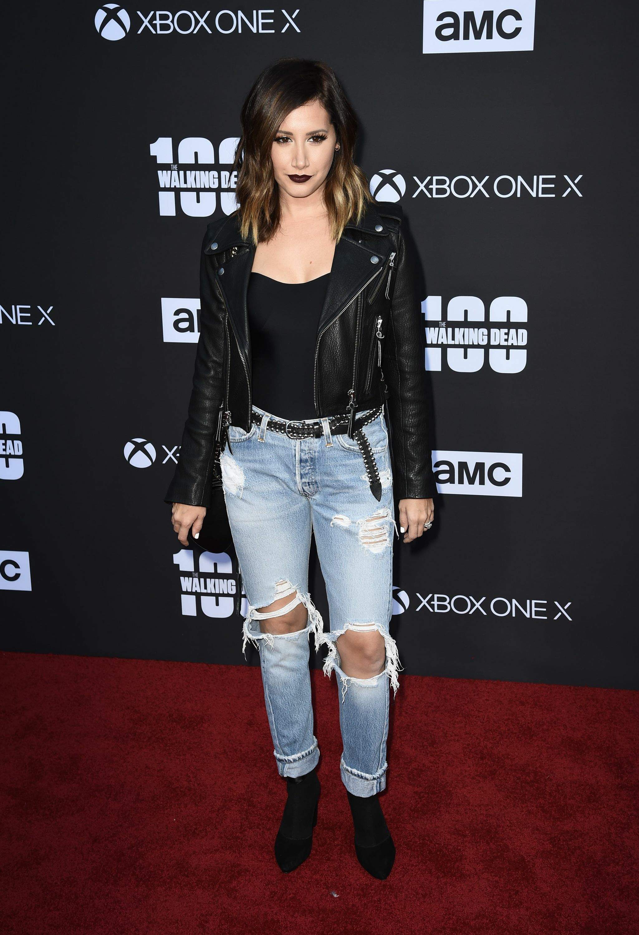 Ashley Tisdale attends The Walking Dead Season Premiere Event