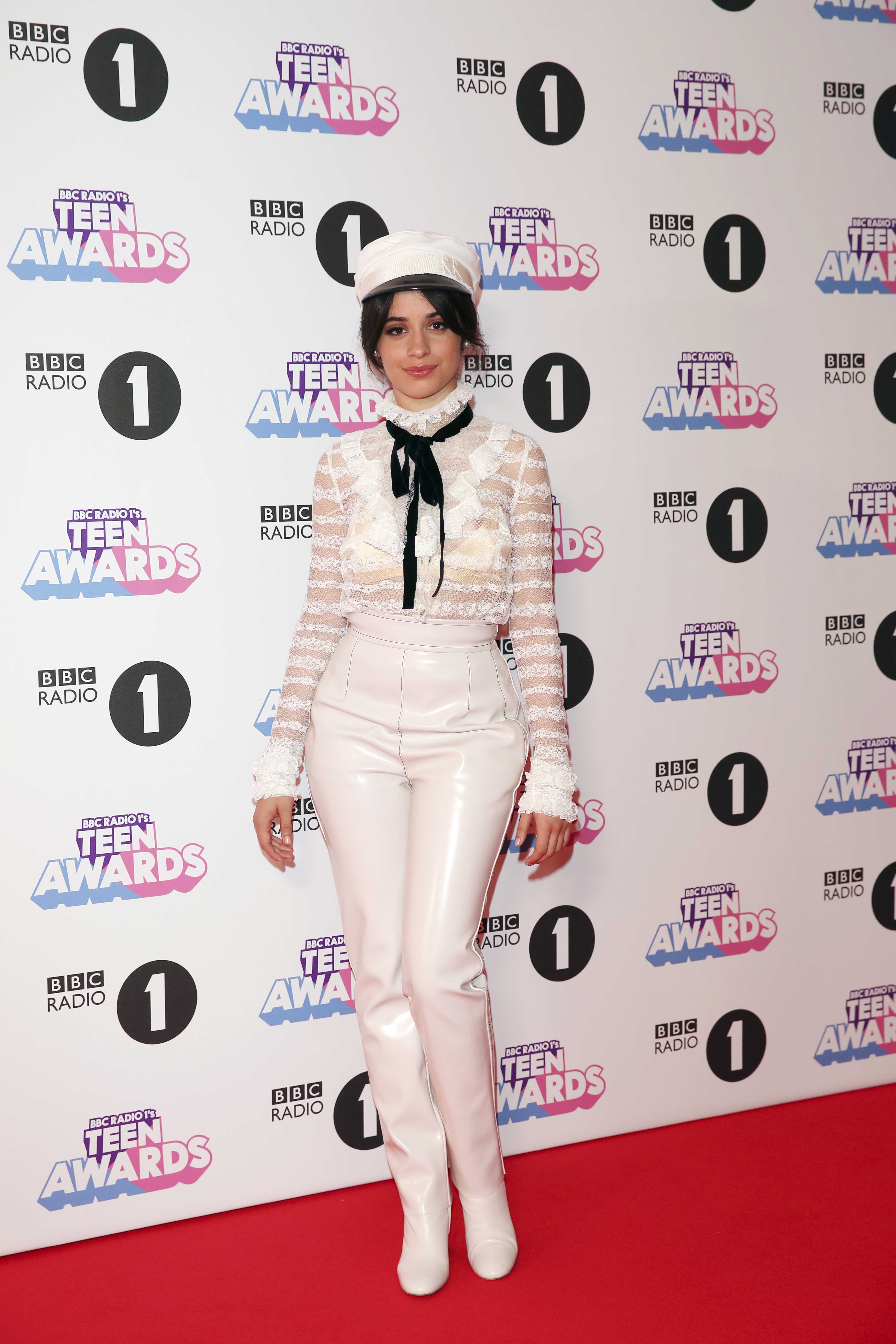 Camila Cabello attends BBC Radio 1 Teen Awards