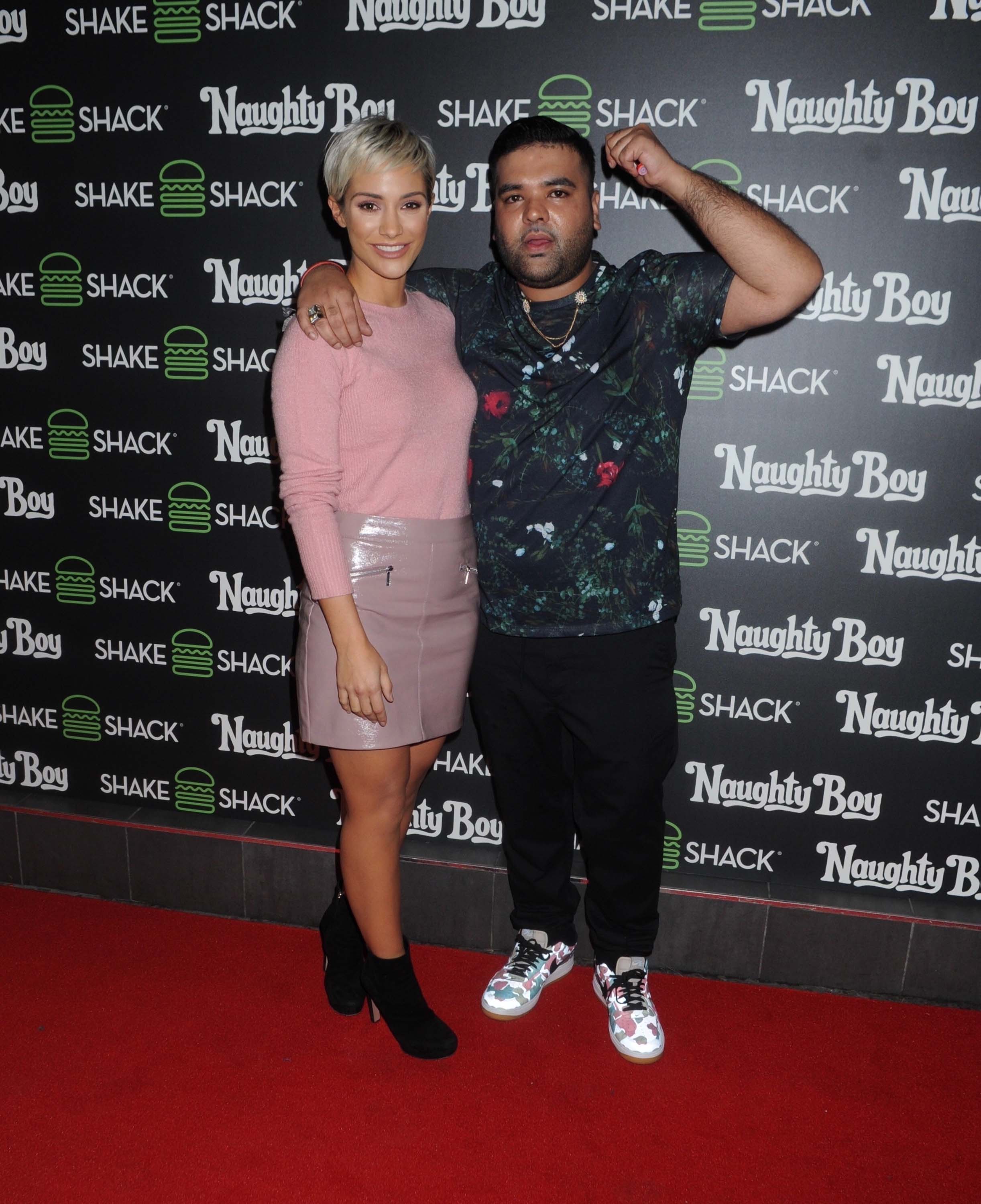 Frankie Bridge attends Naughty Boy x Shake Shack Burger