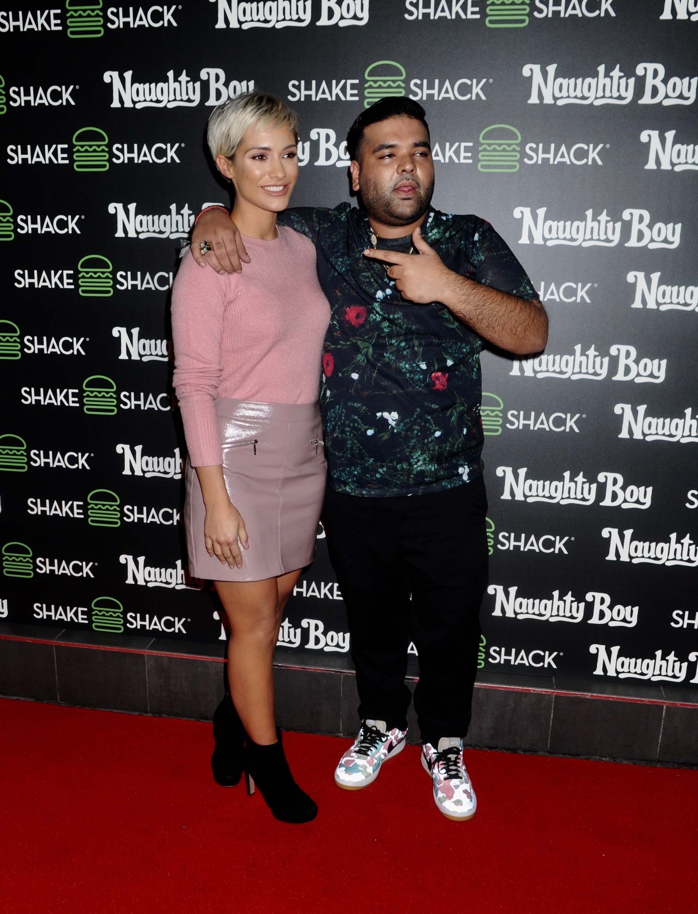 Frankie Bridge attends Naughty Boy x Shake Shack Burger