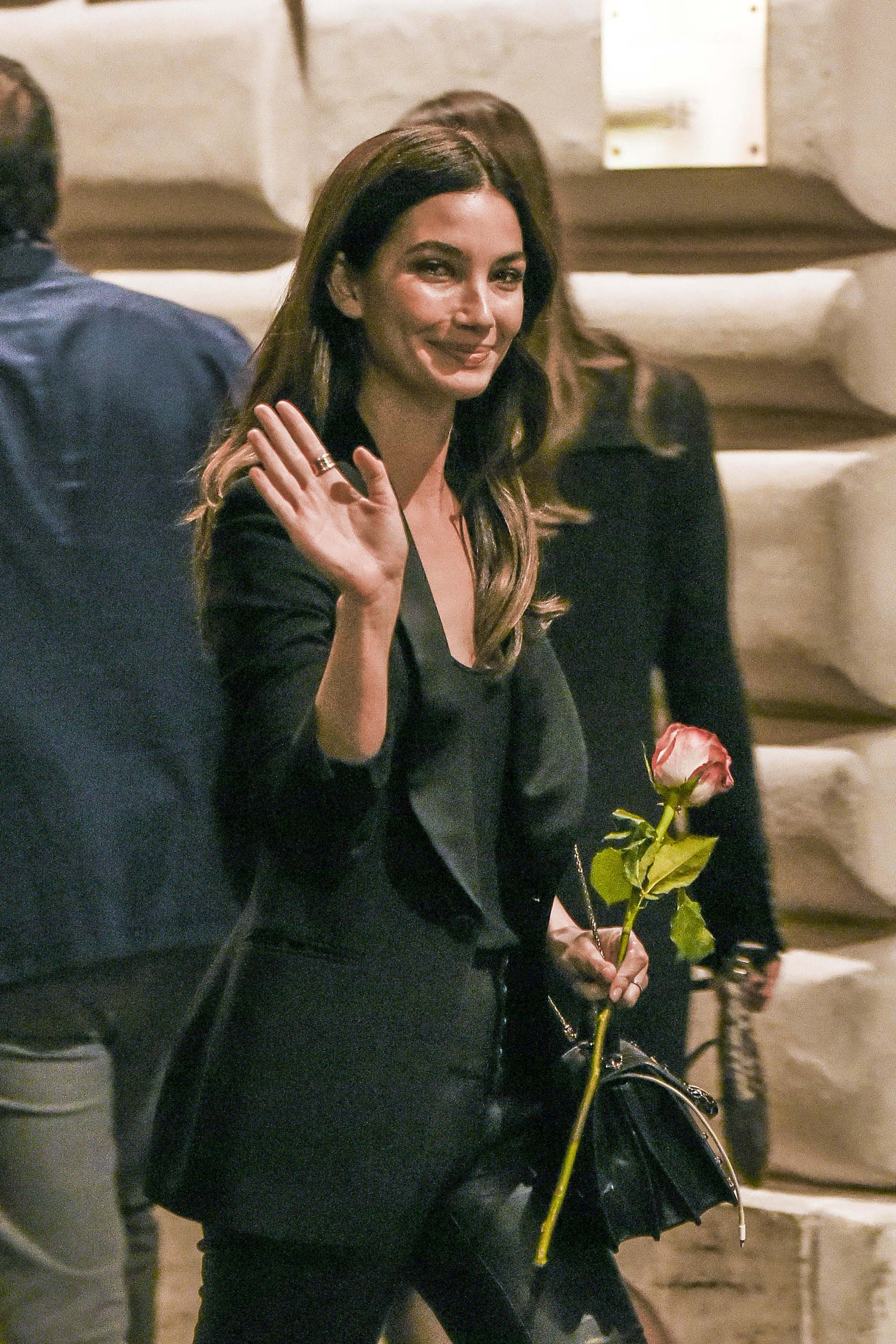 Lily Aldridge out in Rome