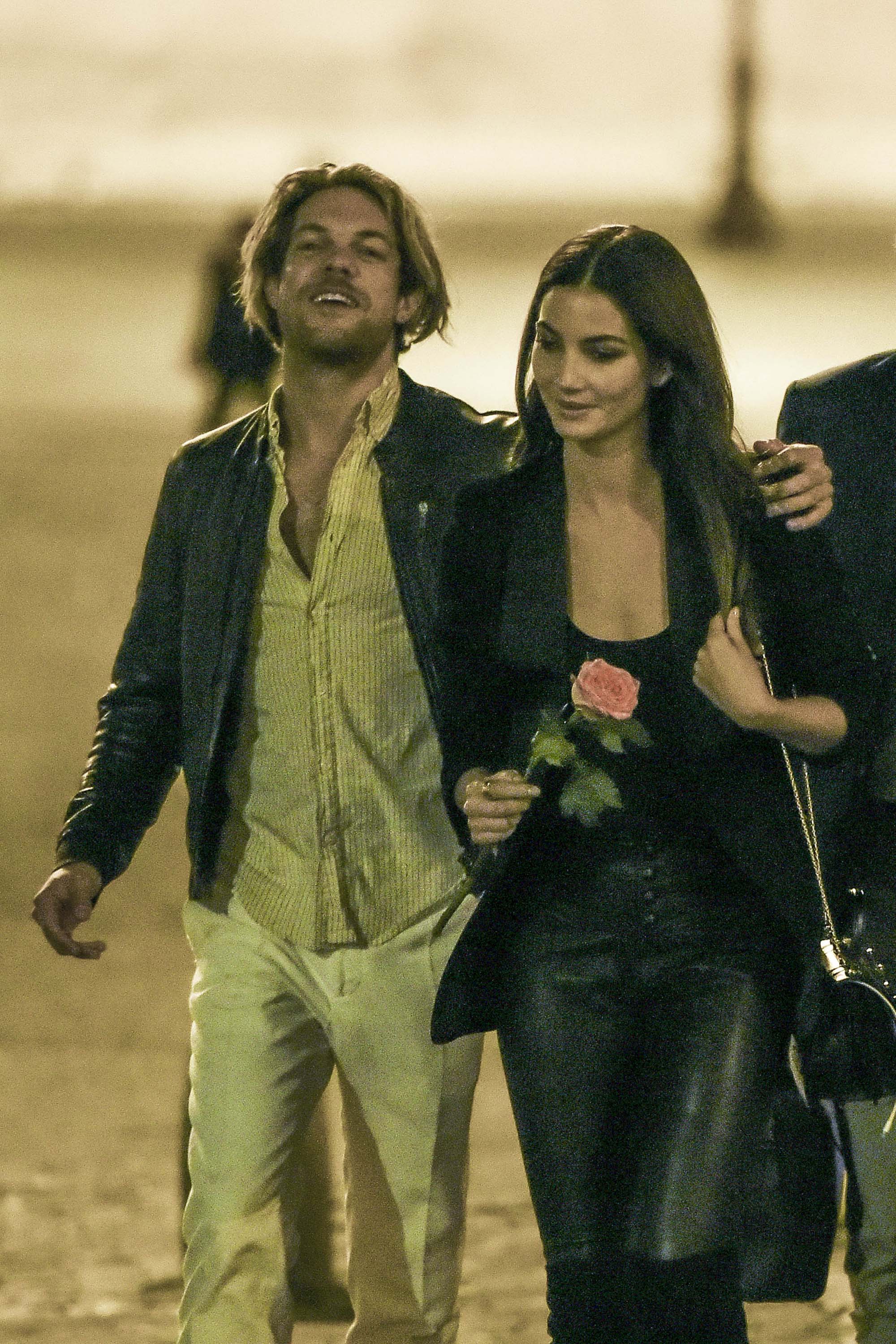 Lily Aldridge out in Rome