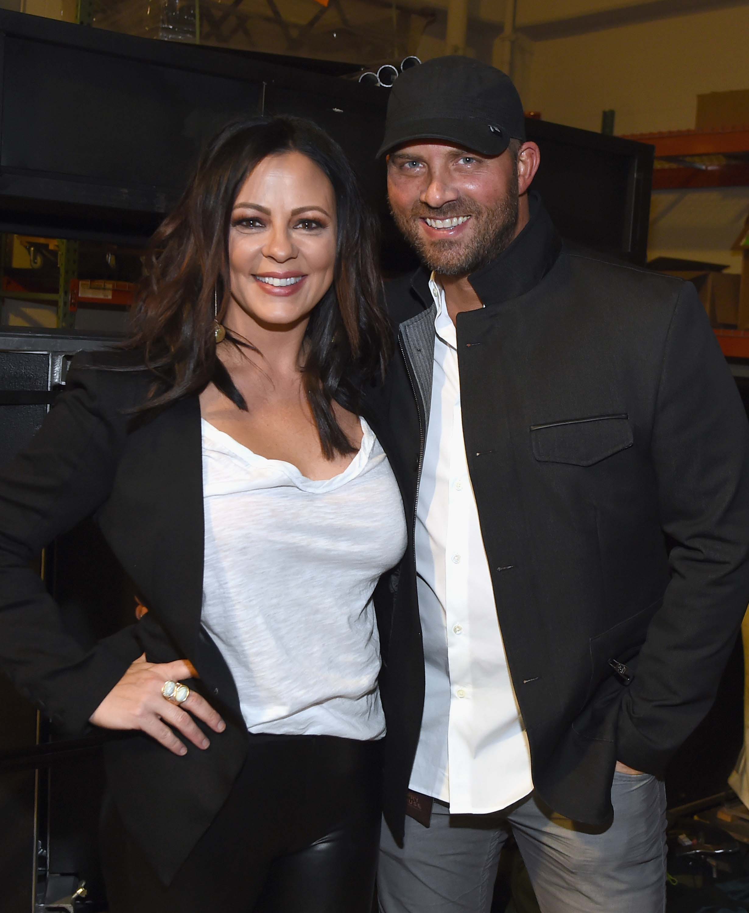 Sara Evans attends the Eagles in concert