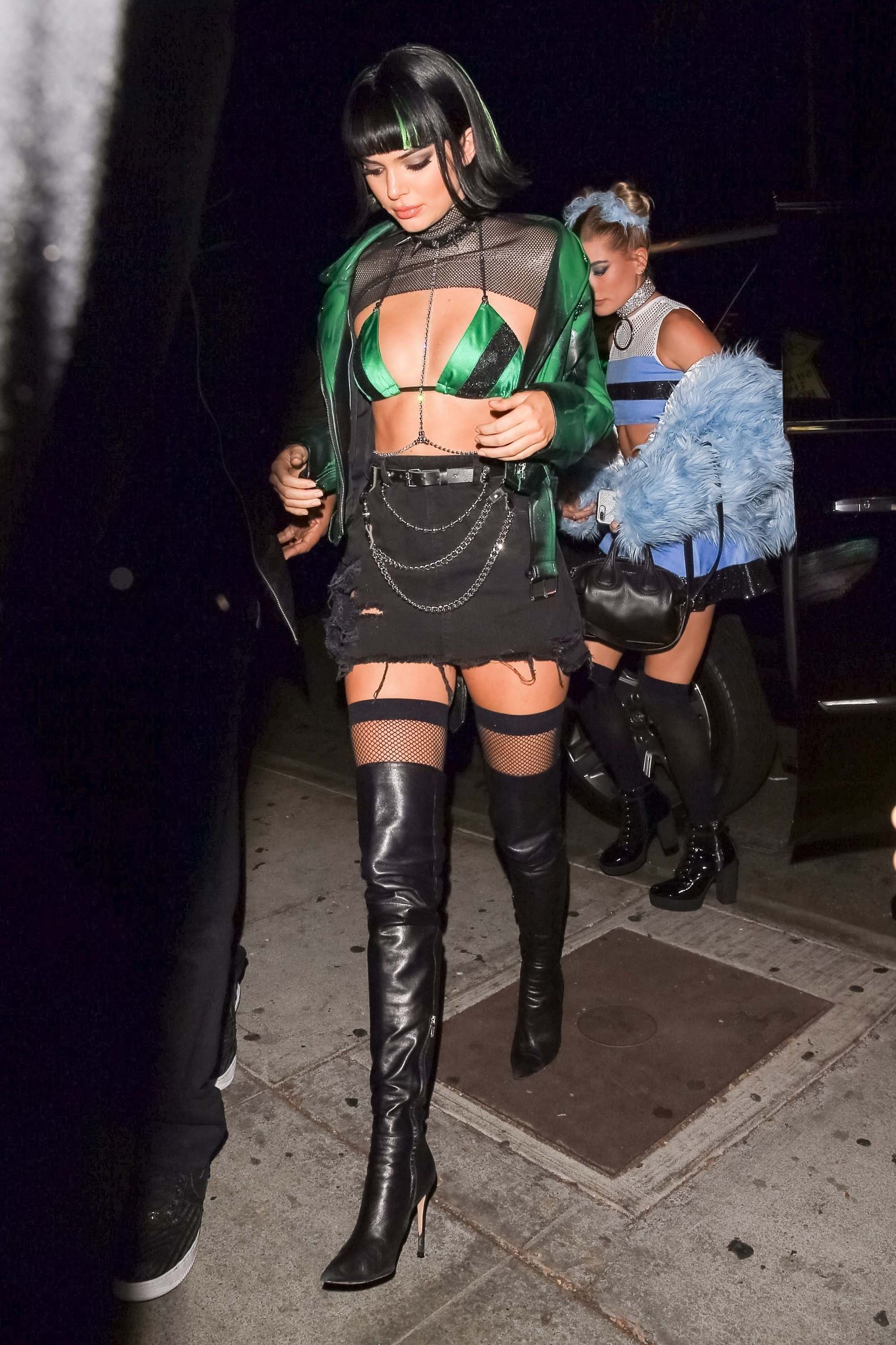 Kendall Jenner attends a Halloween party