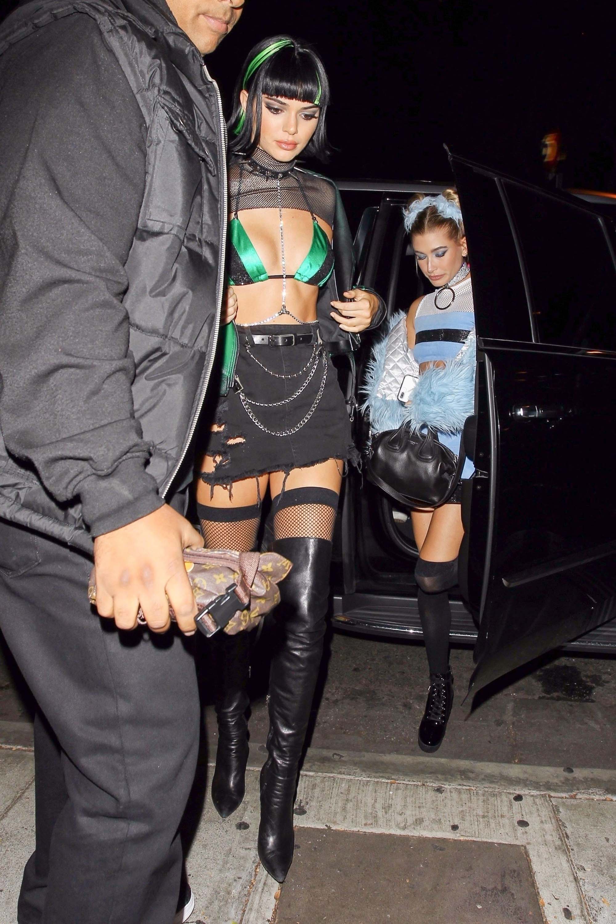 Kendall Jenner attends a Halloween party