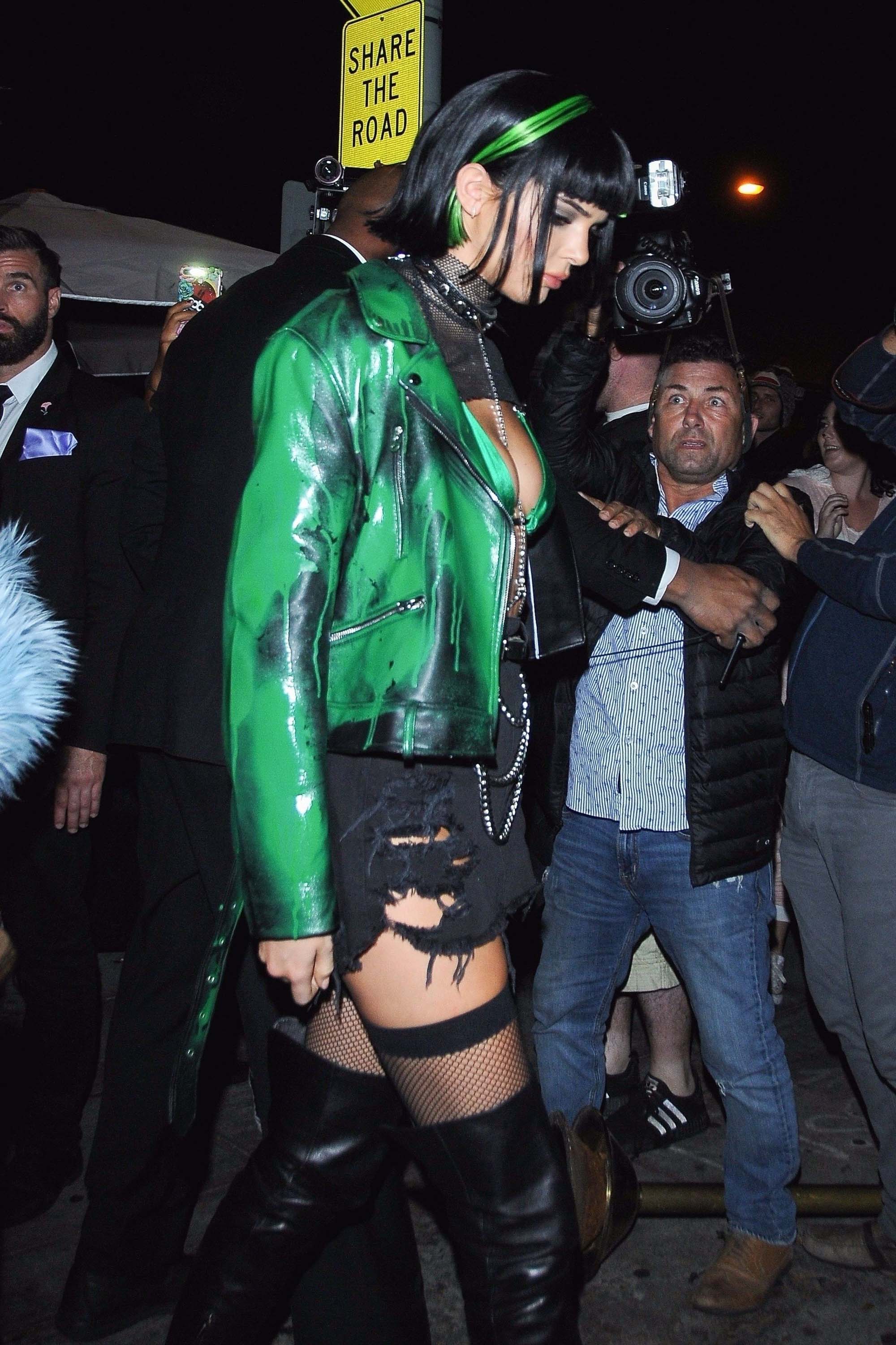 Kendall Jenner attends a Halloween party