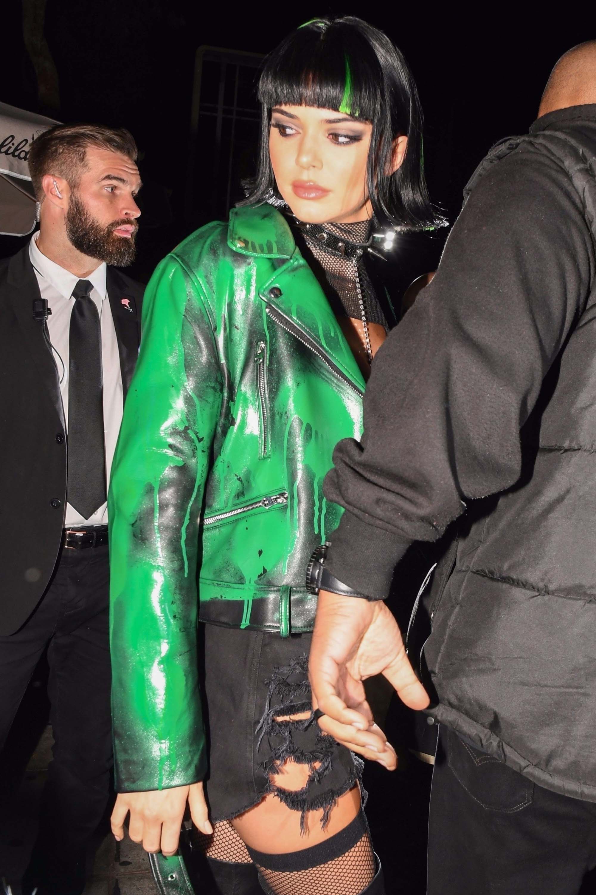 Kendall Jenner attends a Halloween party