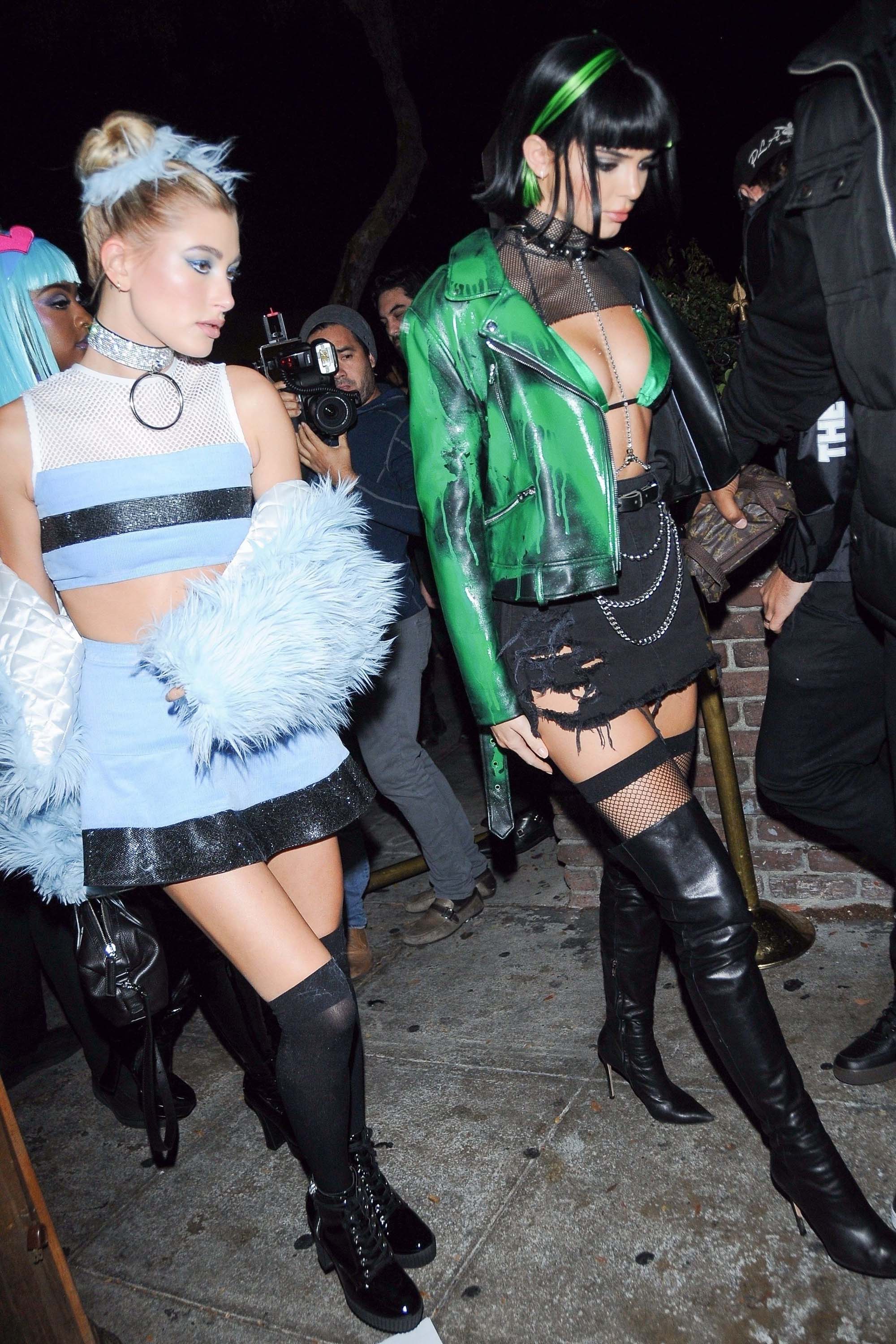 Kendall Jenner attends a Halloween party