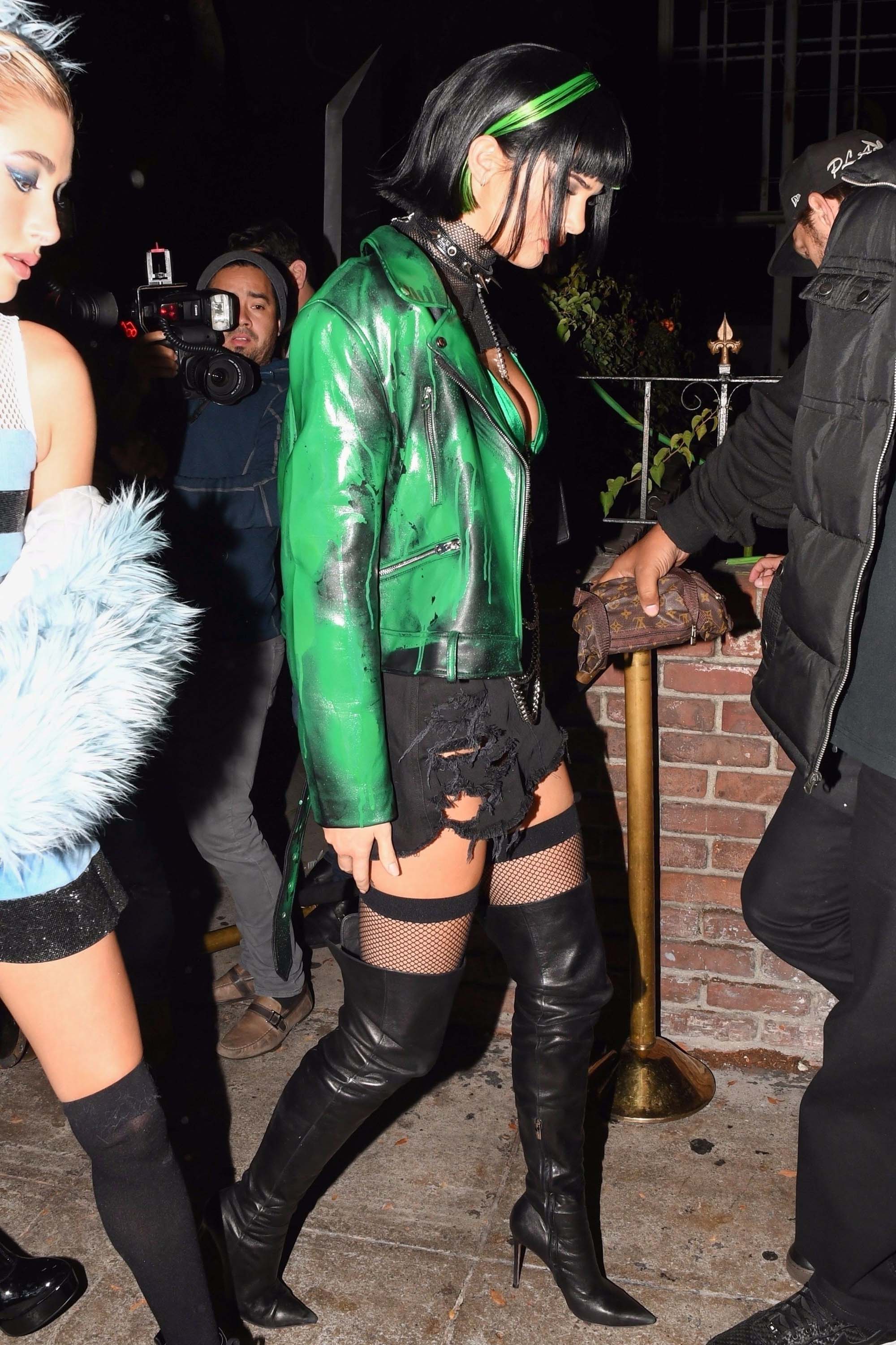 Kendall Jenner attends a Halloween party