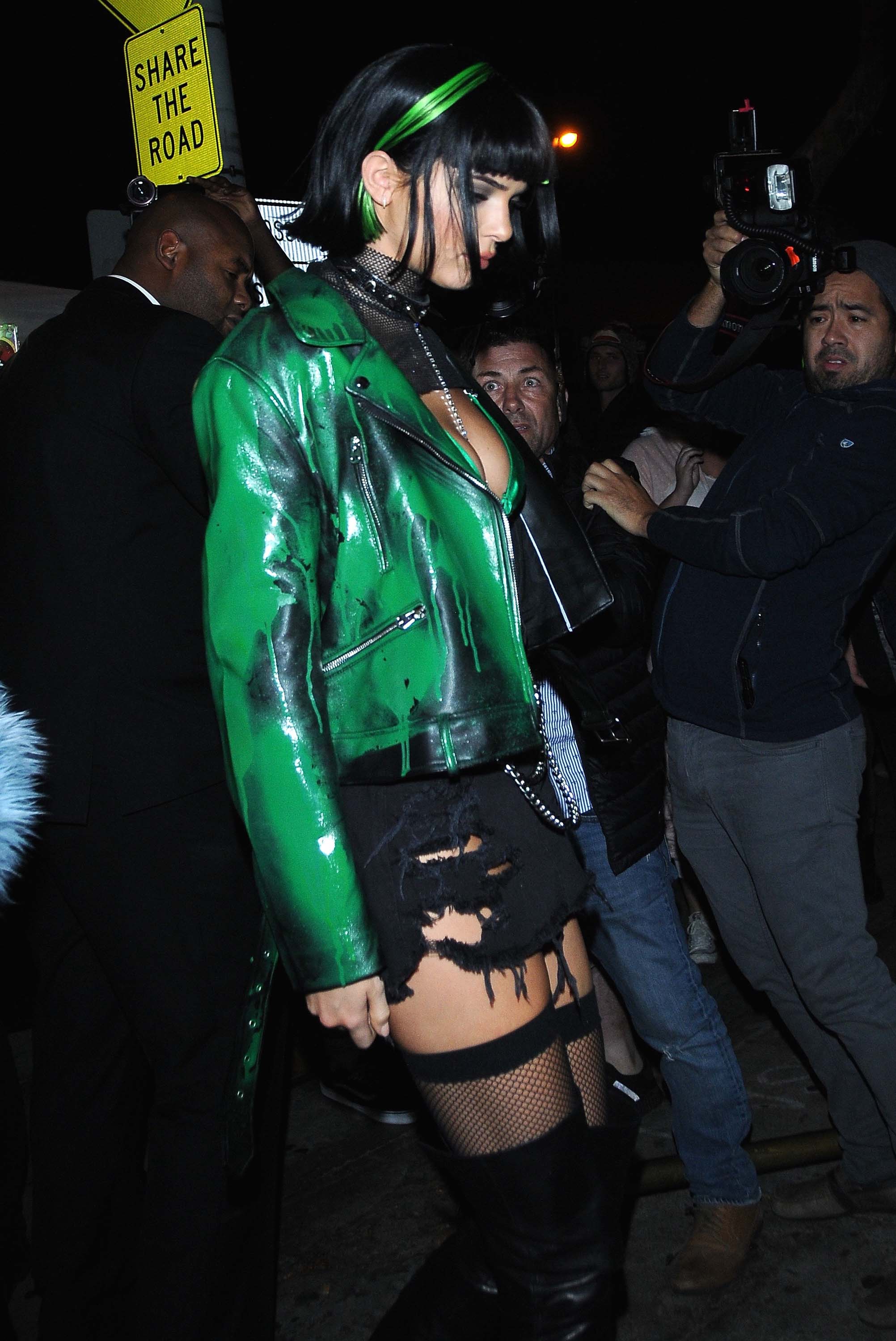 Kendall Jenner attends a Halloween party