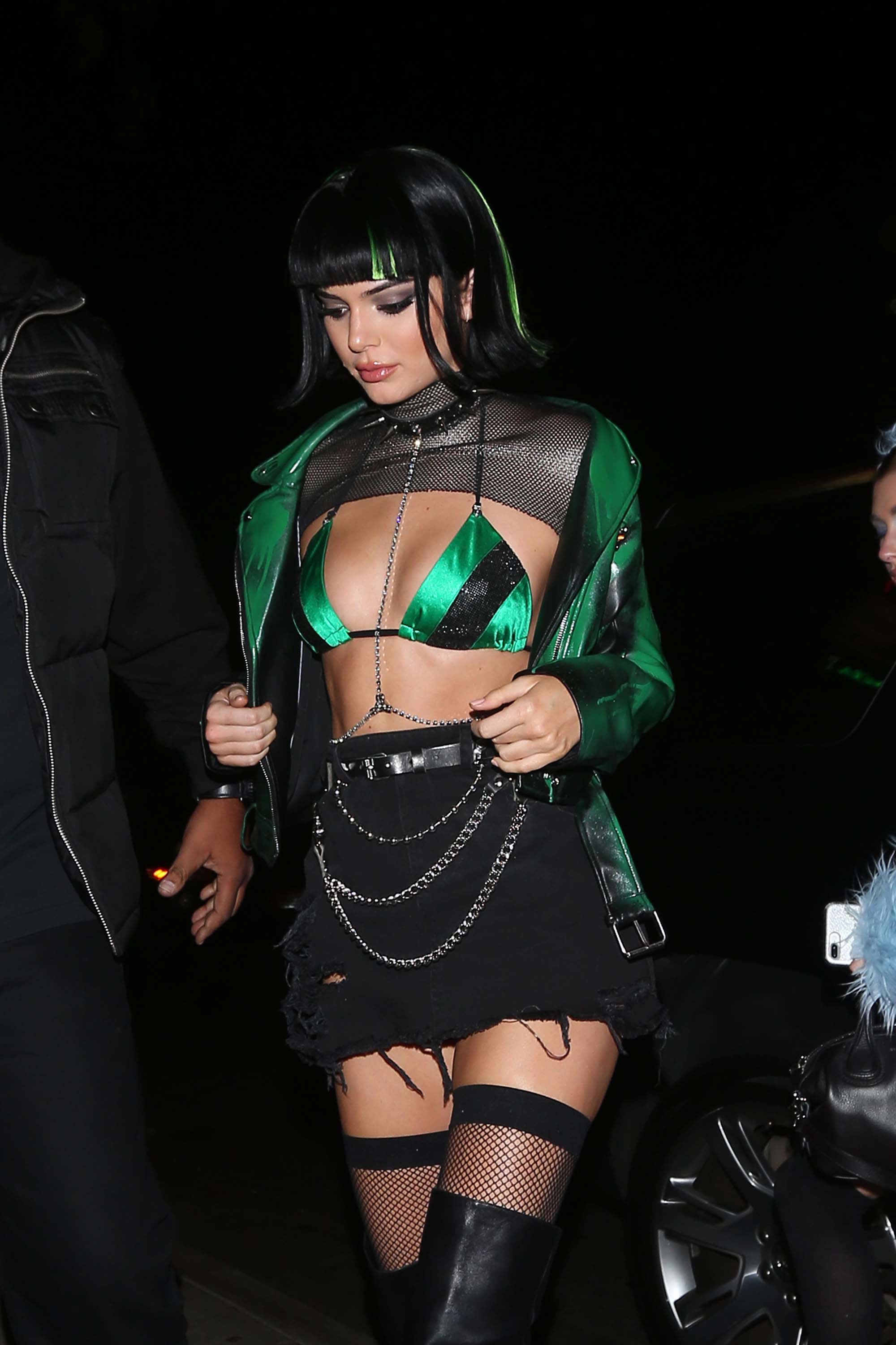 Kendall Jenner attends a Halloween party