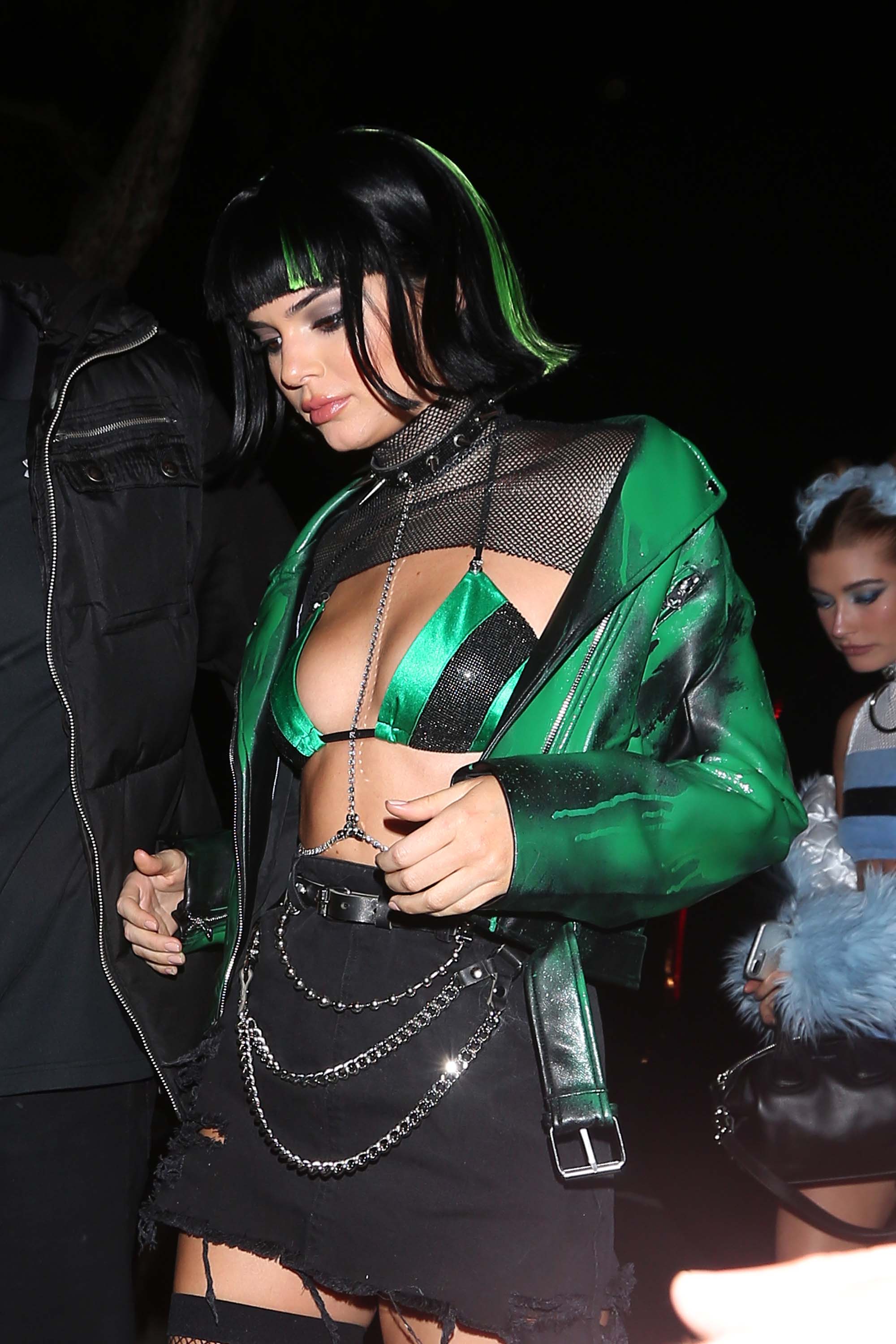 Kendall Jenner attends a Halloween party.