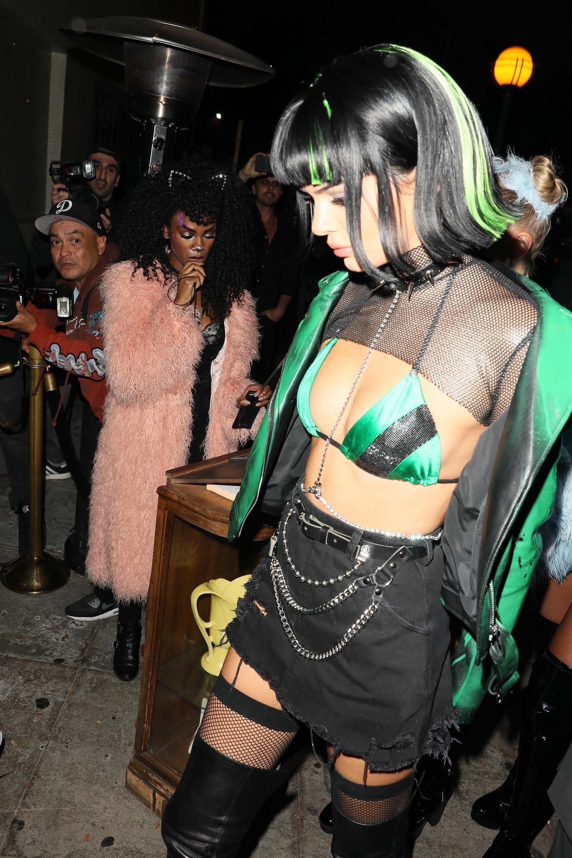 Kendall Jenner attends a Halloween party