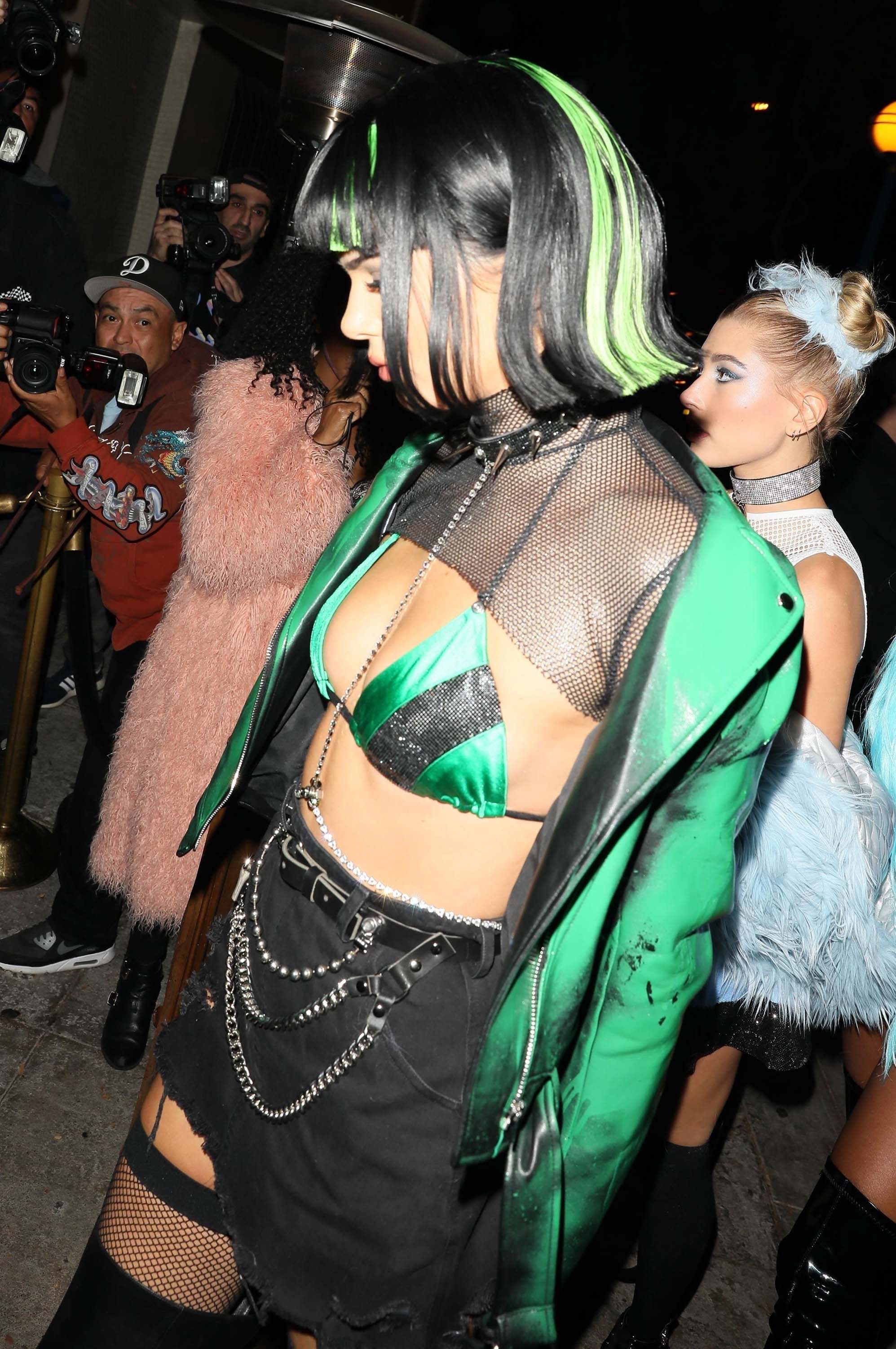 Kendall Jenner attends a Halloween party