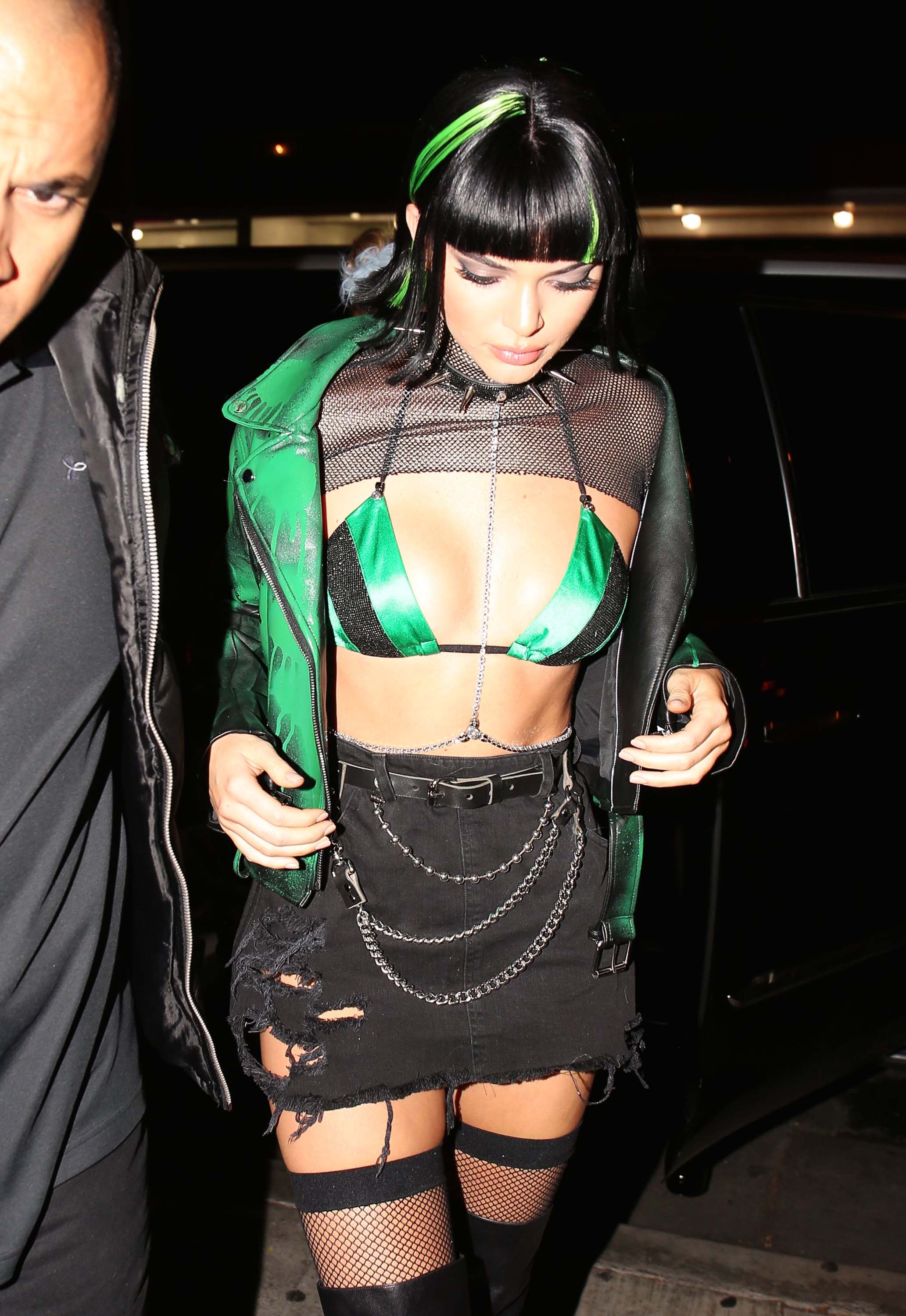 Kendall Jenner attends a Halloween party