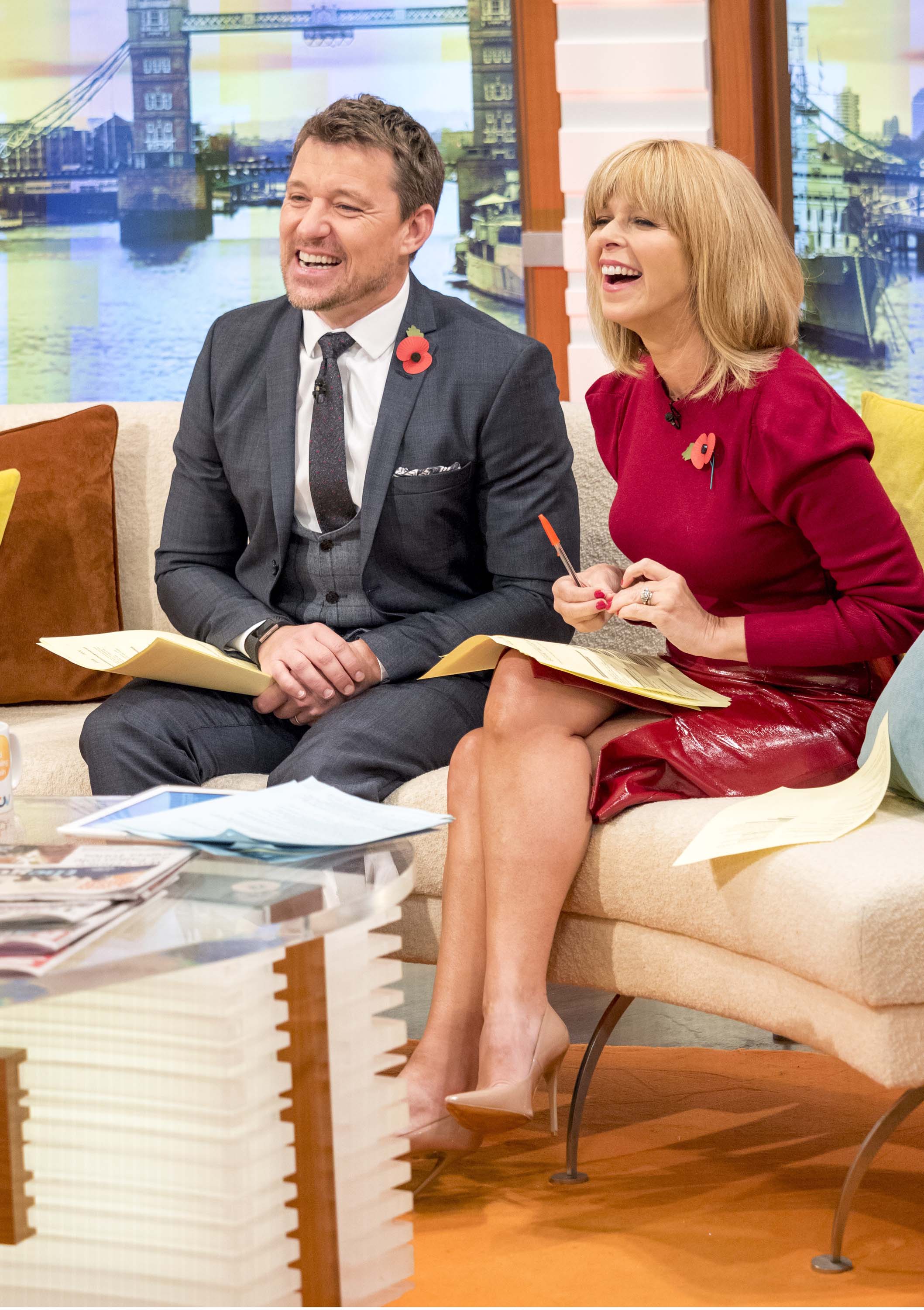 Kate Garraway seen at Good Morning Britain TV Show