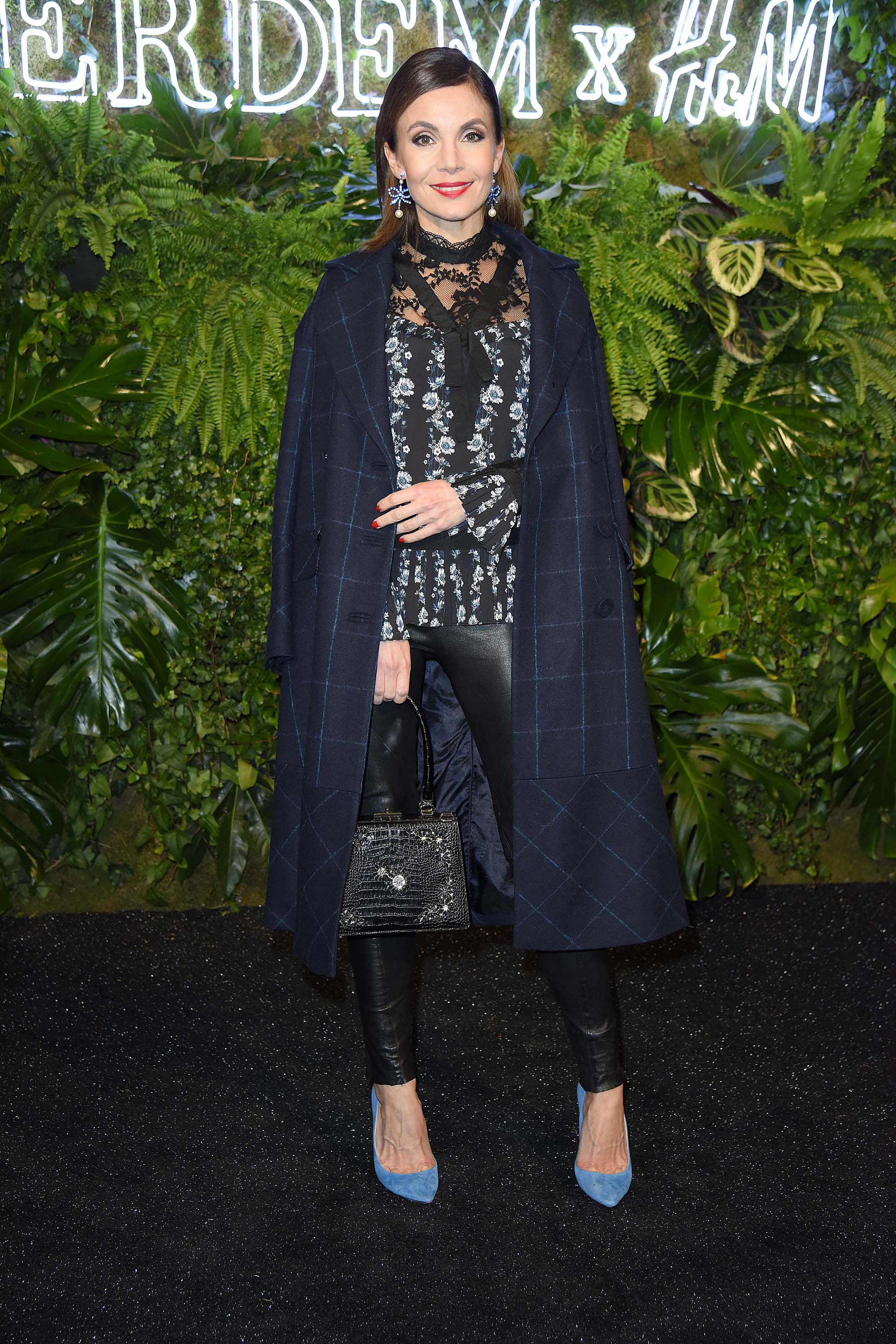 Nadine Warmuth attends Designer-Kollaboration ERDEM x H&M