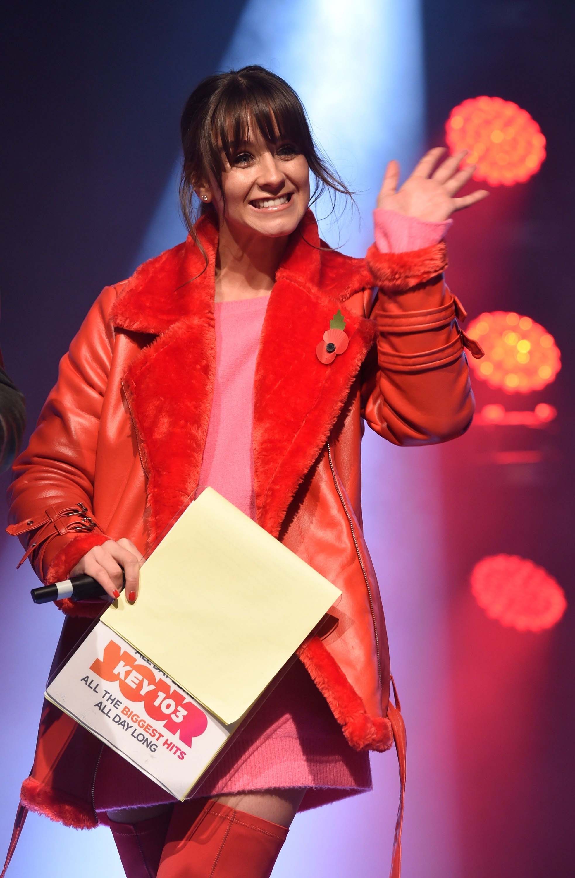 Brooke Vincent attends Manchester Xmas Switch On