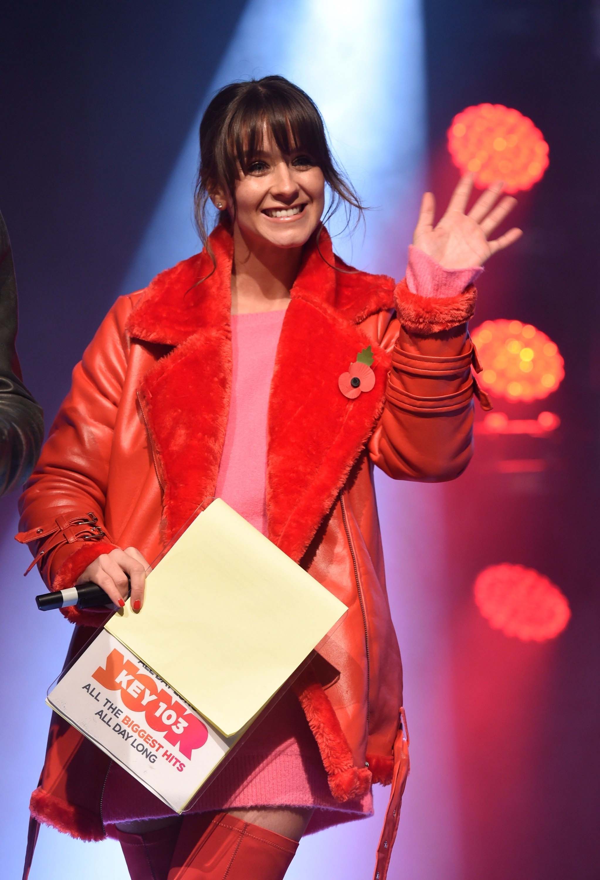 Brooke Vincent attends Manchester Xmas Switch On