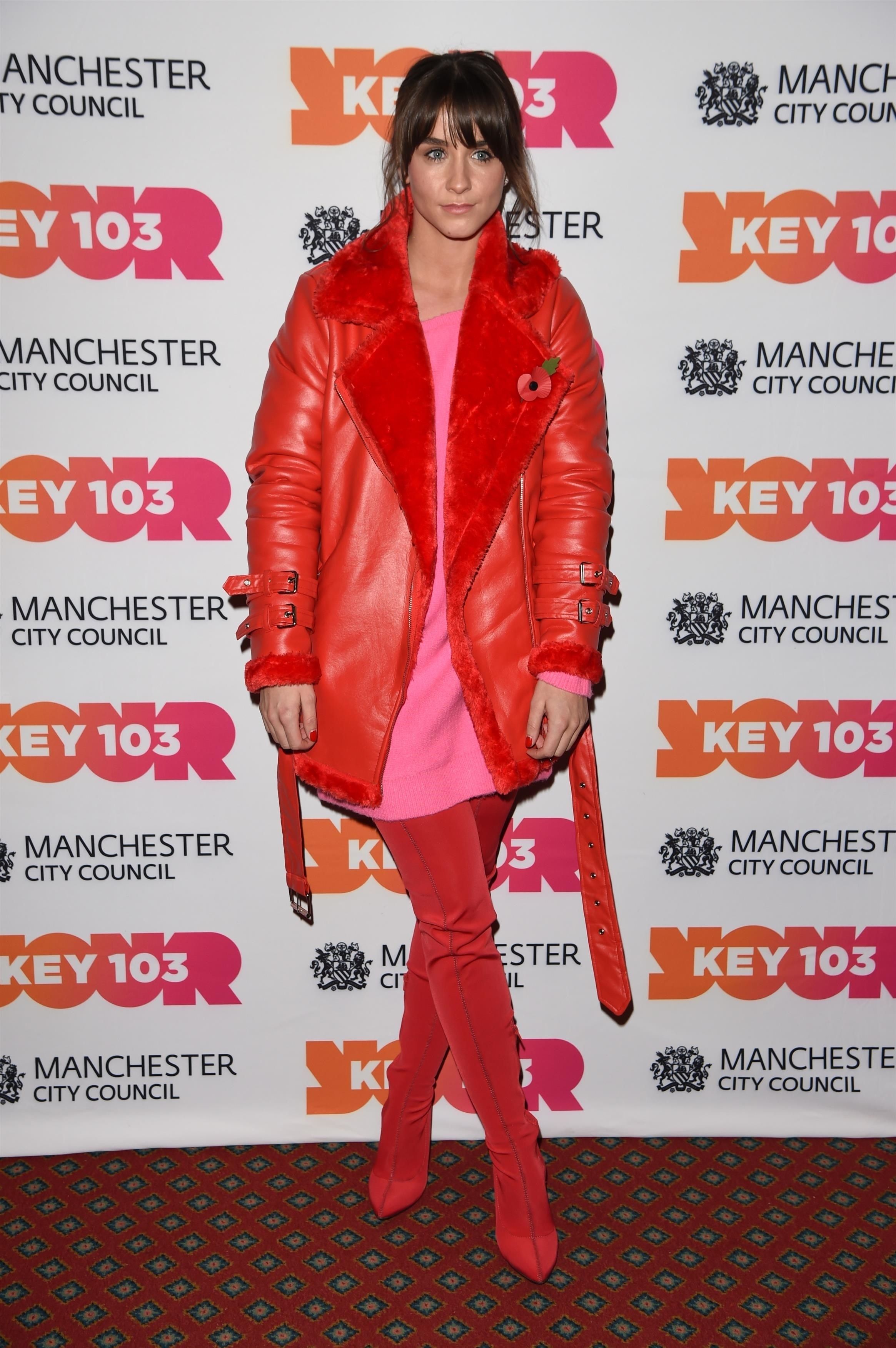 Brooke Vincent attends Manchester Xmas Switch On