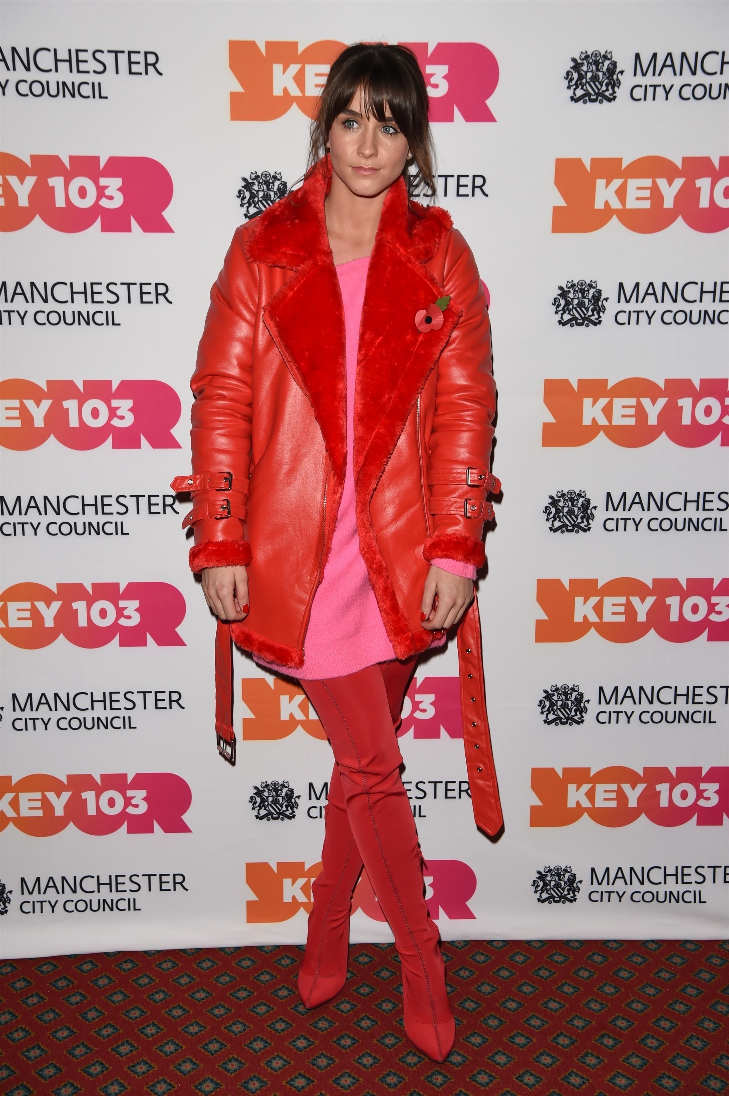 Brooke Vincent attends Manchester Xmas Switch On