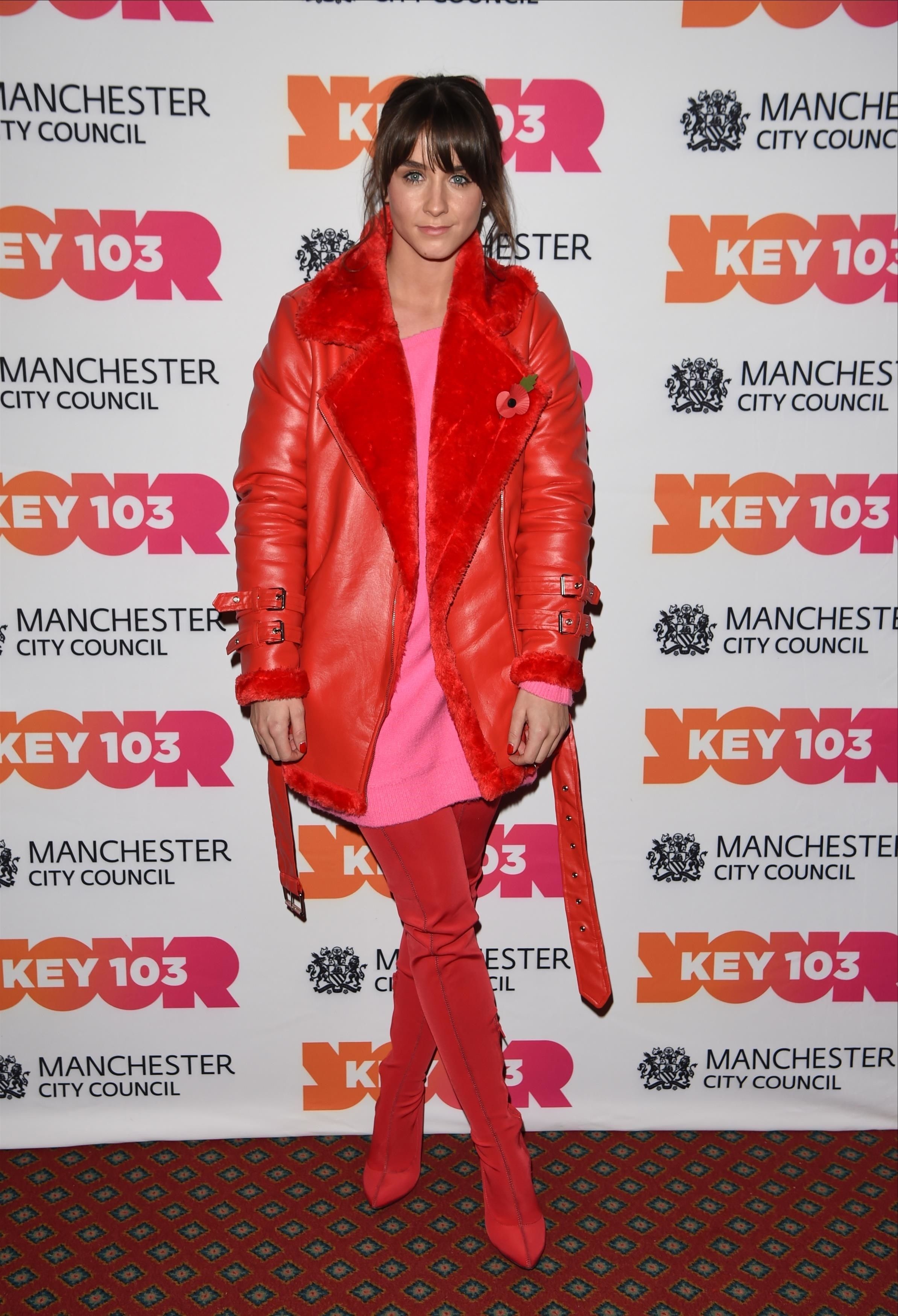 Brooke Vincent attends Manchester Xmas Switch On