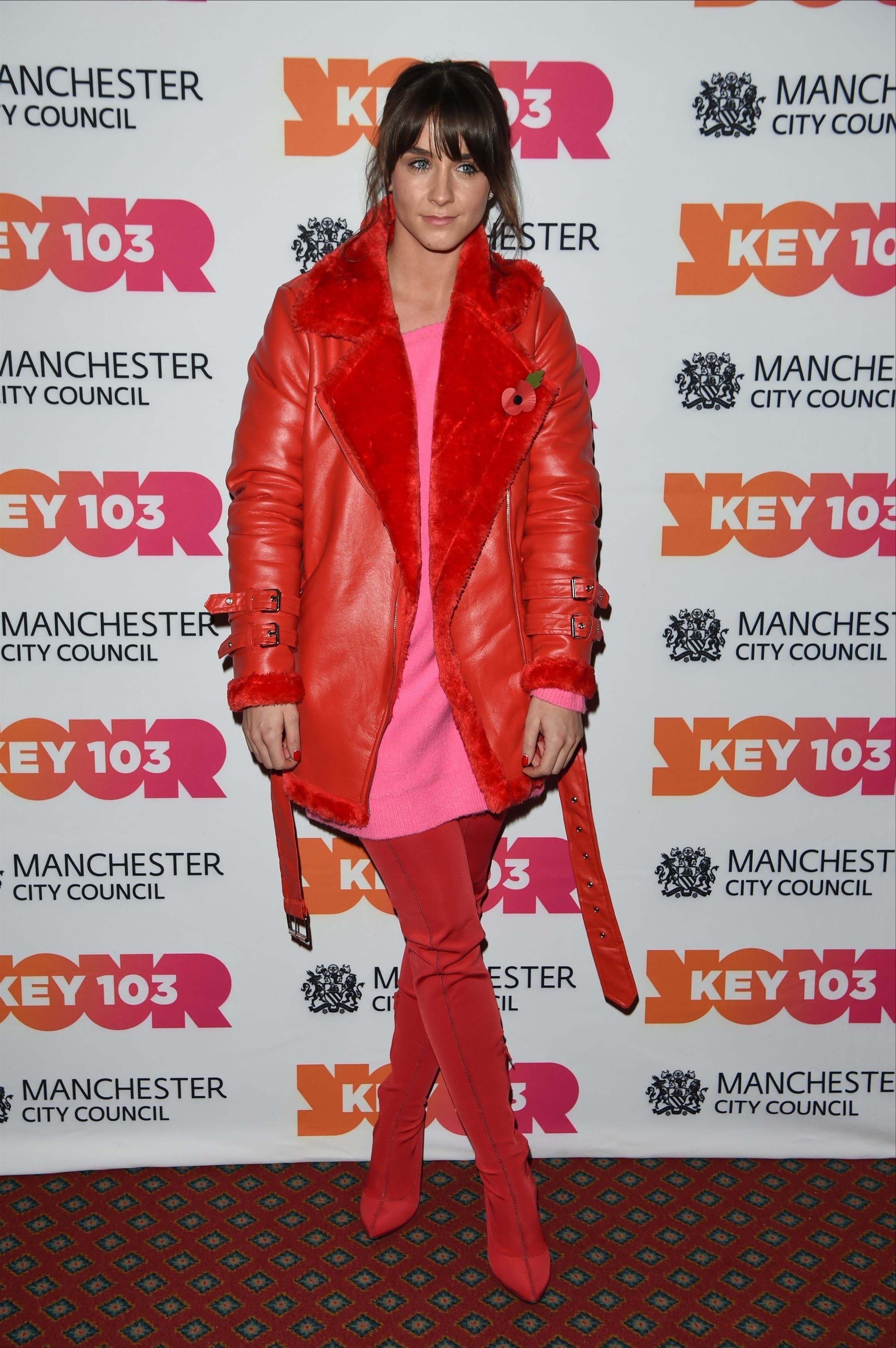 Brooke Vincent attends Manchester Xmas Switch On