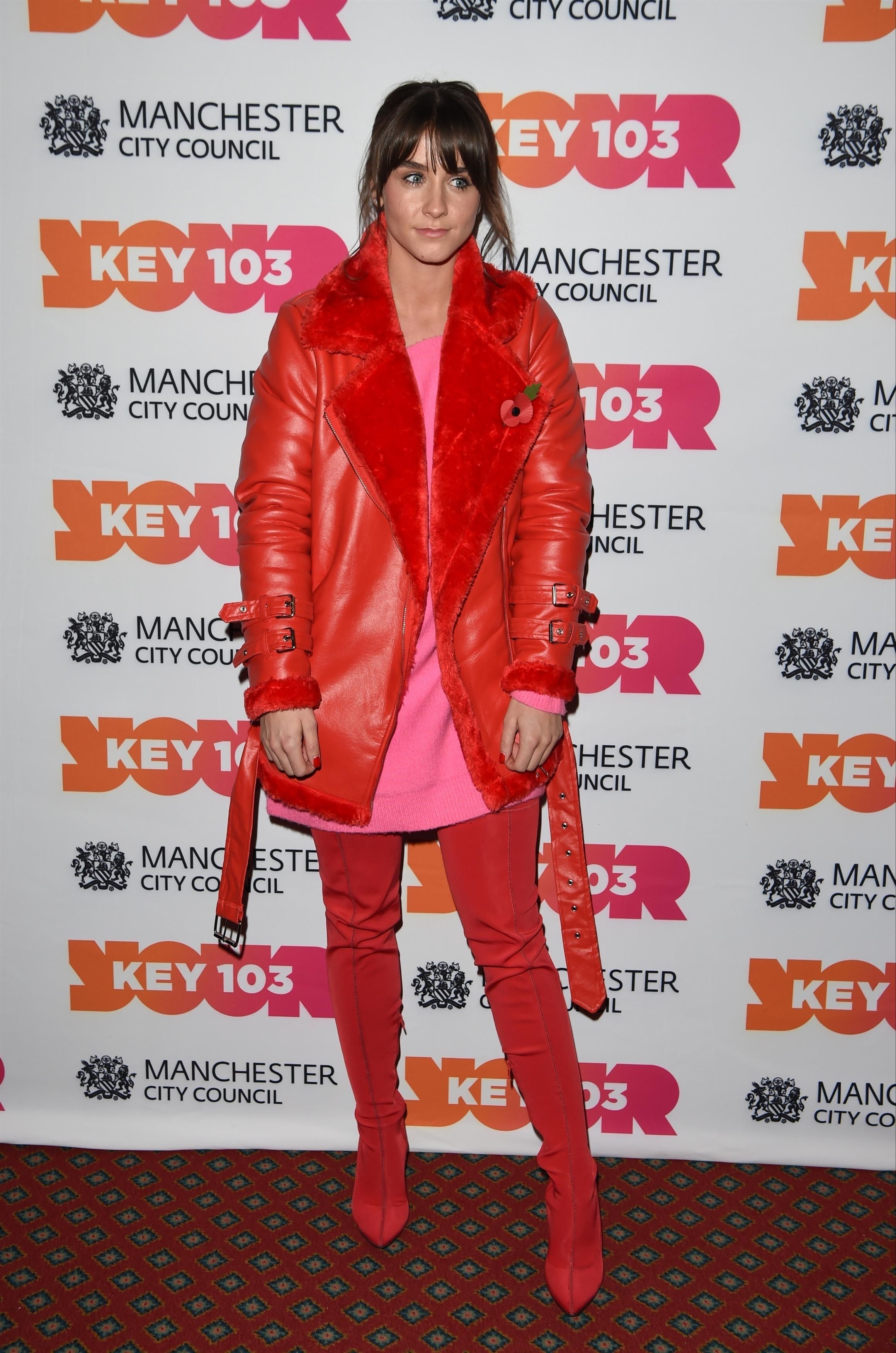 Brooke Vincent attends Manchester Xmas Switch On