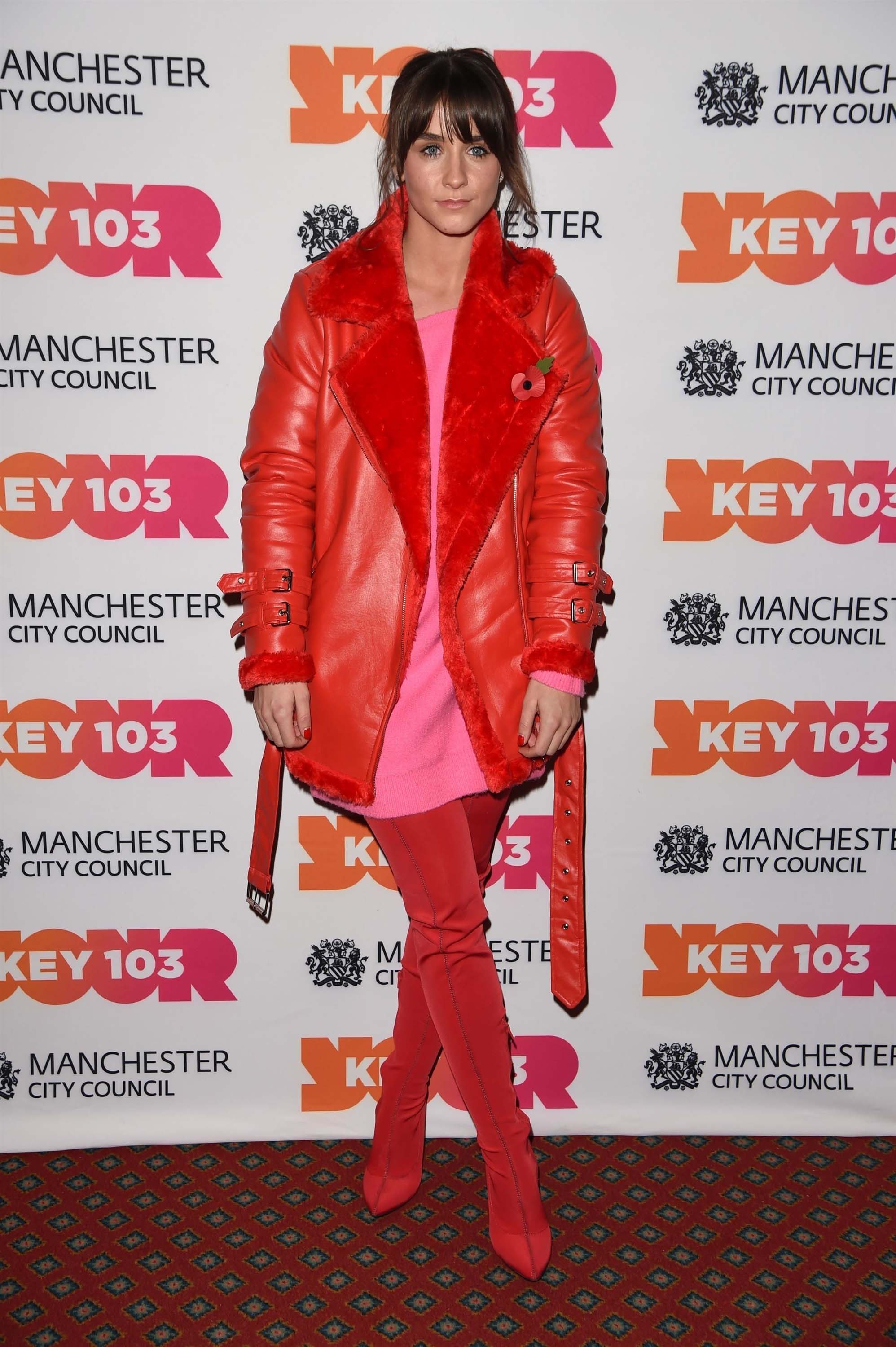 Brooke Vincent attends Manchester Xmas Switch On