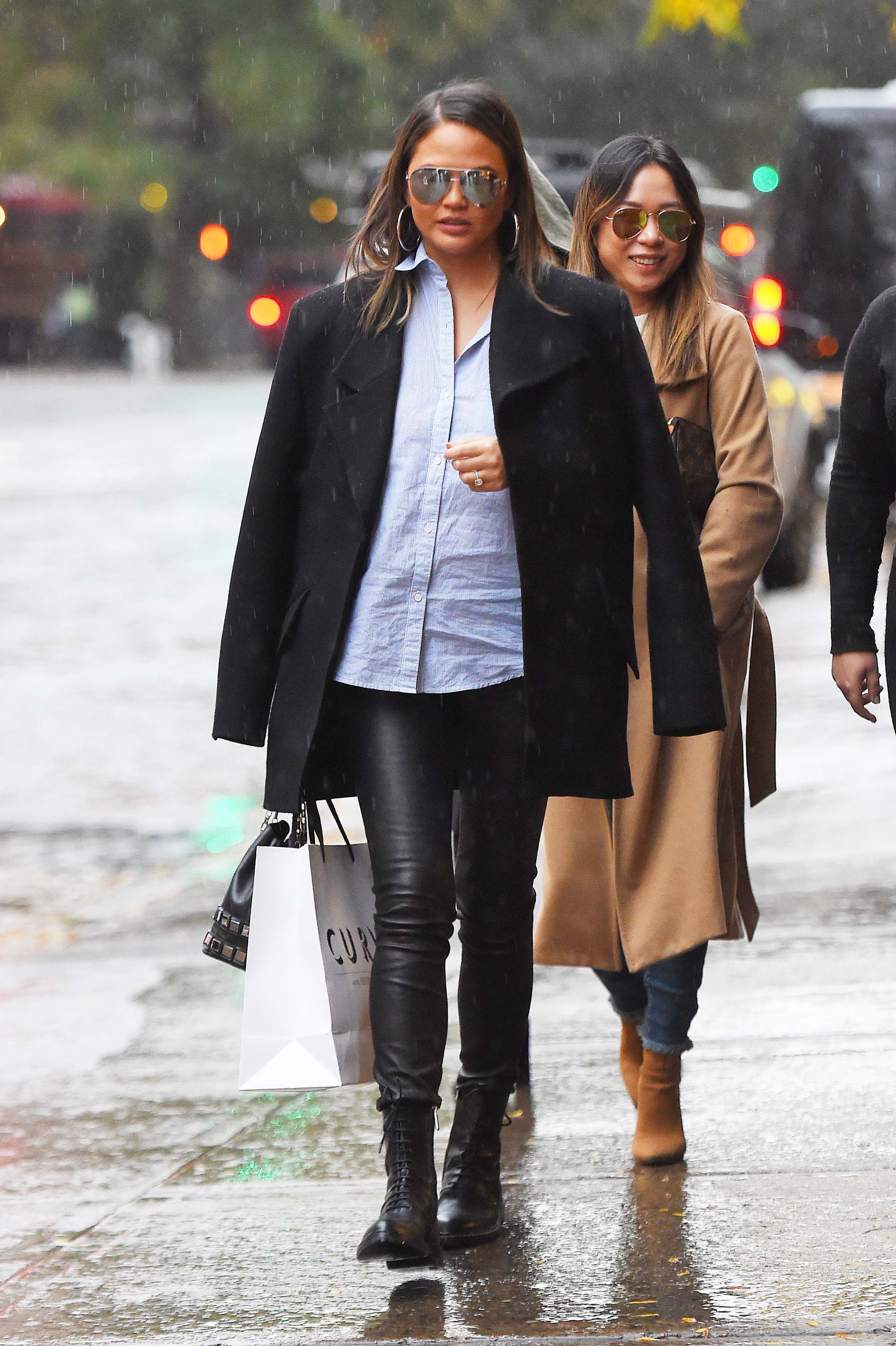 Chrissy Teigen out in New York