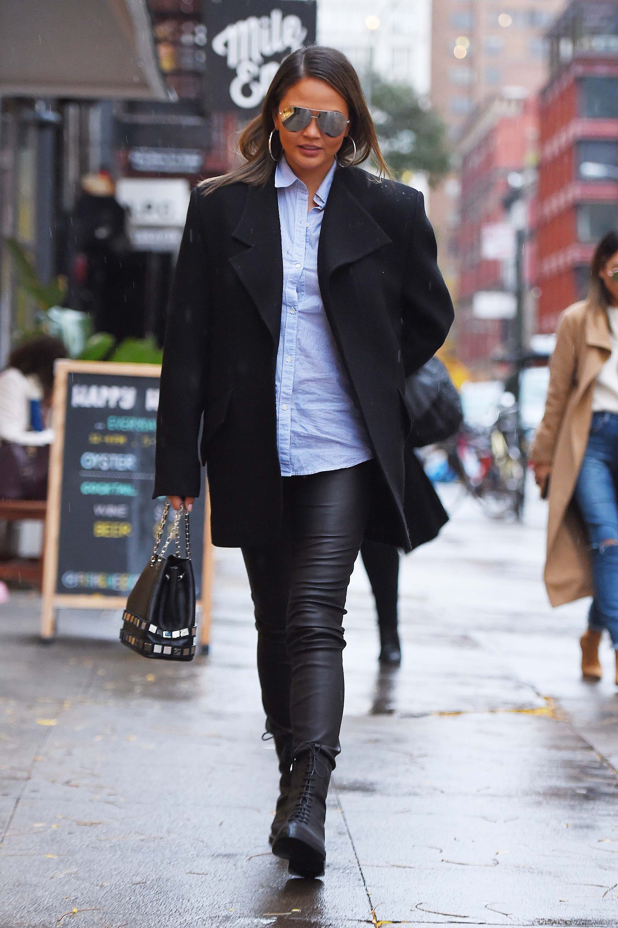 Chrissy Teigen out in New York