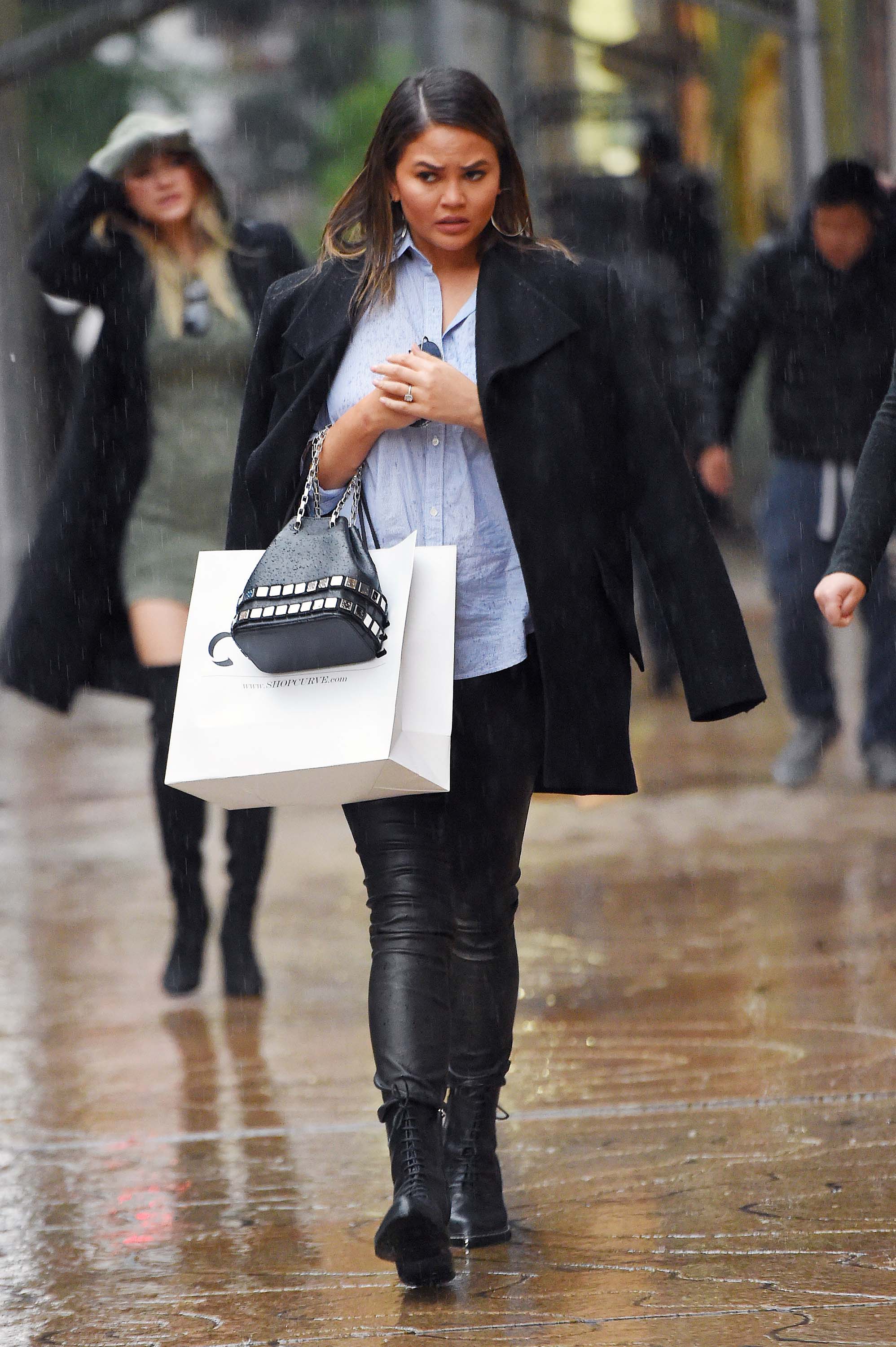 Chrissy Teigen out in New York