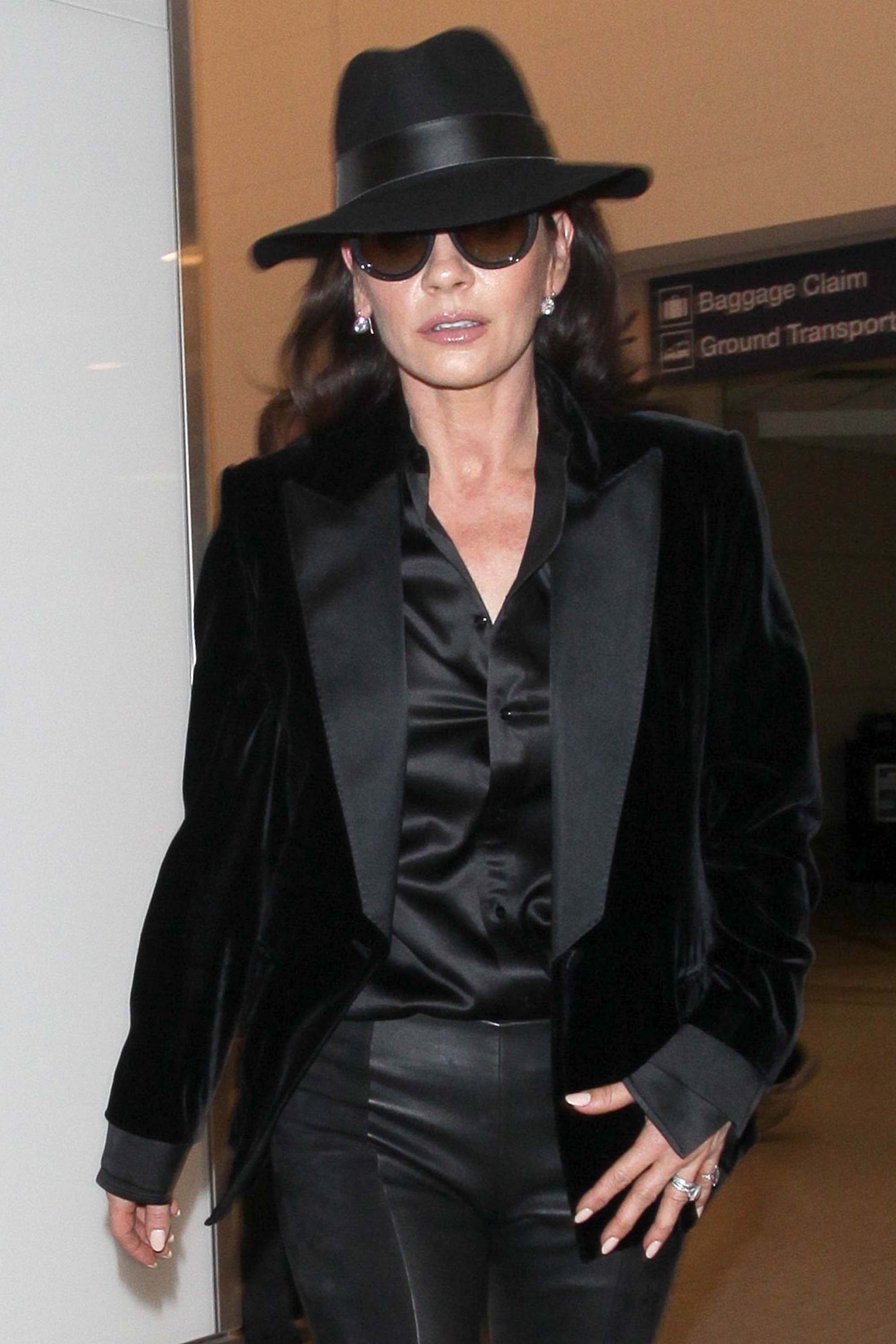 Catherine Zeta Jones at LAX