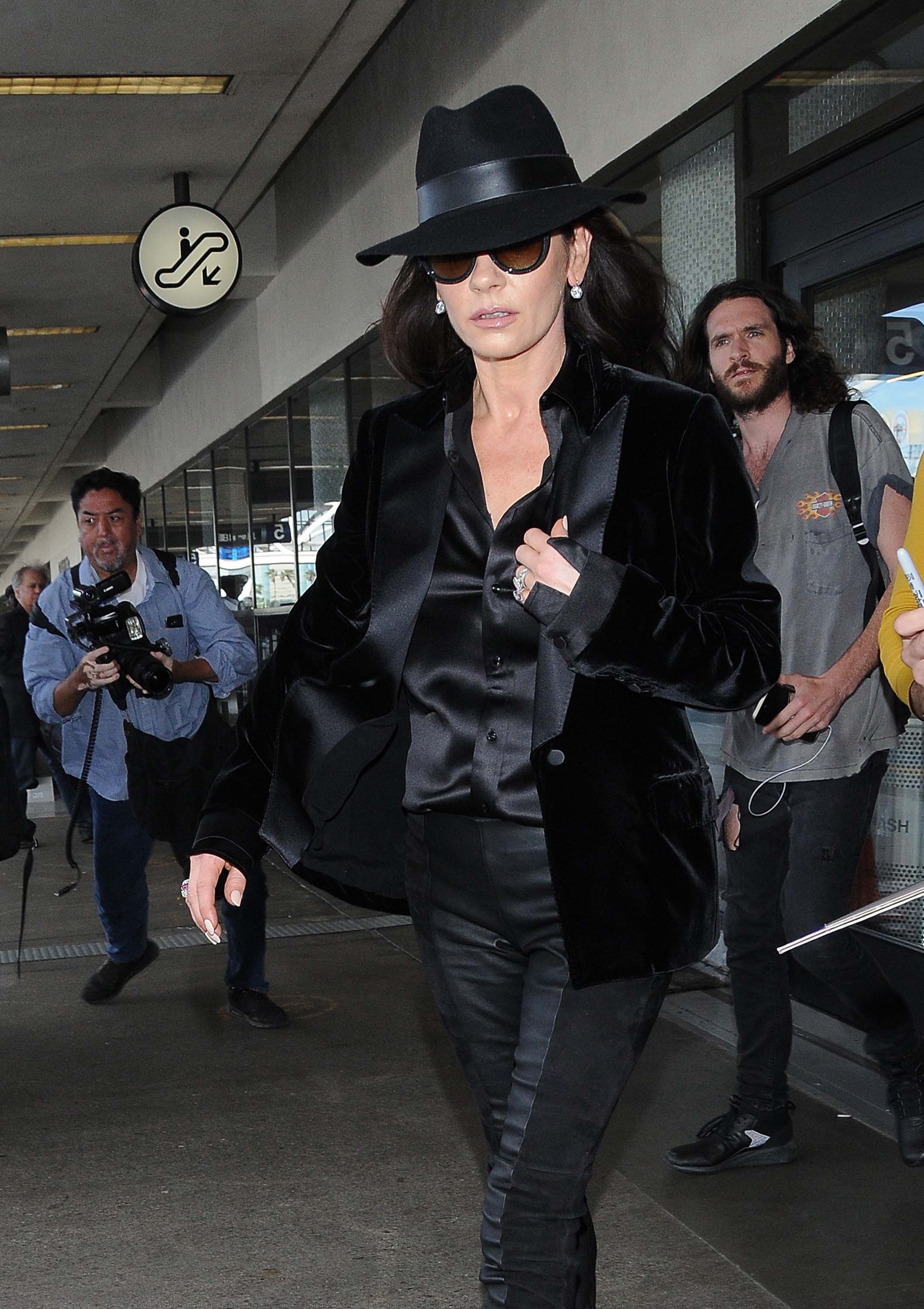 Catherine Zeta Jones at LAX