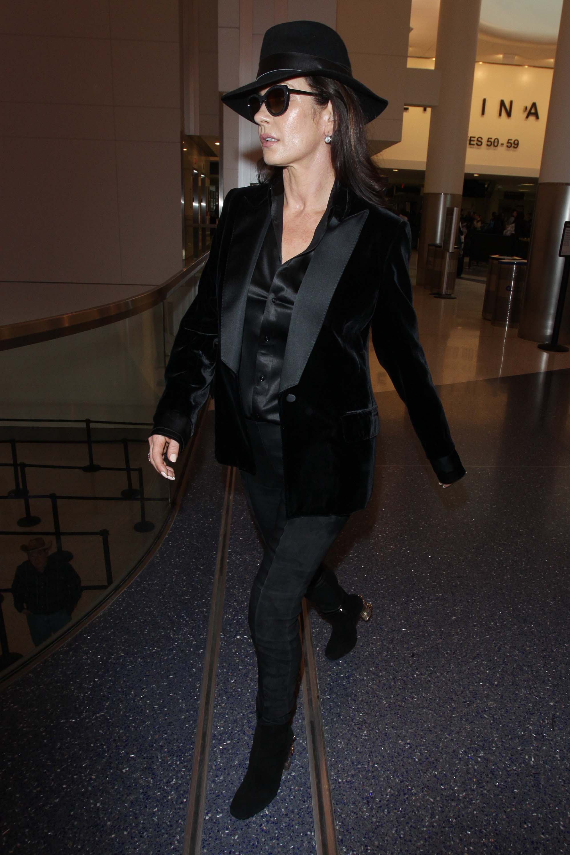 Catherine Zeta Jones at LAX