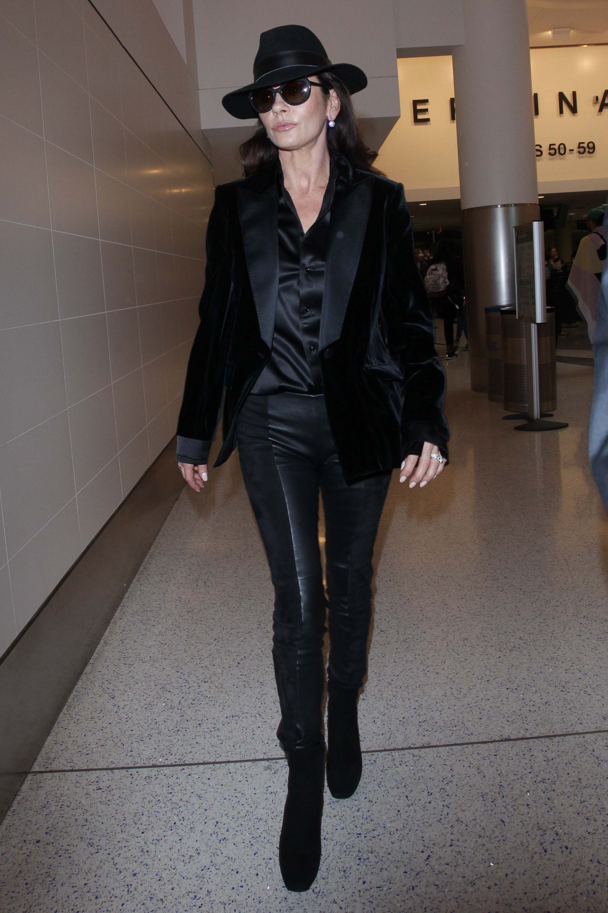 Catherine Zeta Jones at LAX