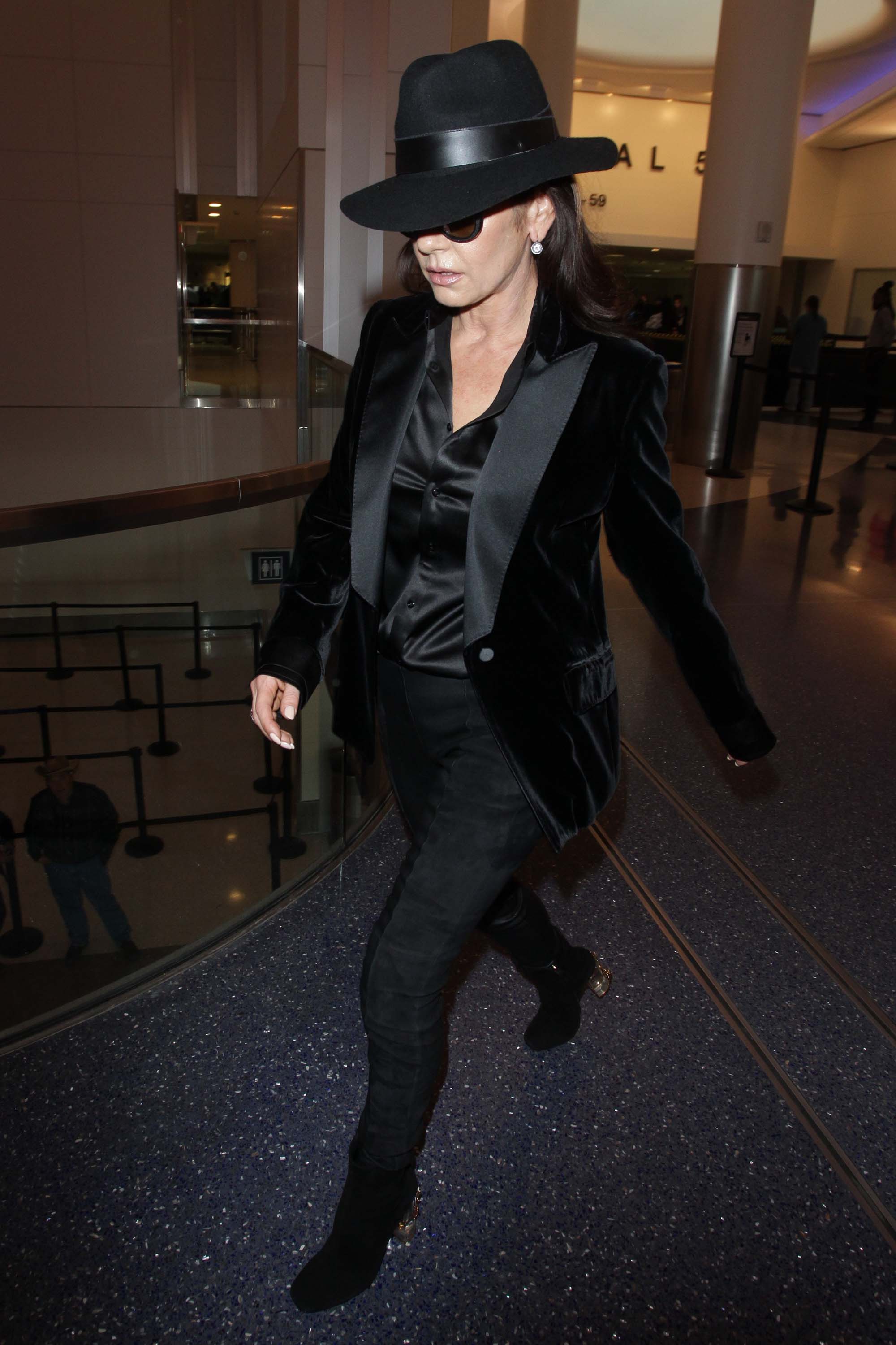 Catherine Zeta Jones at LAX