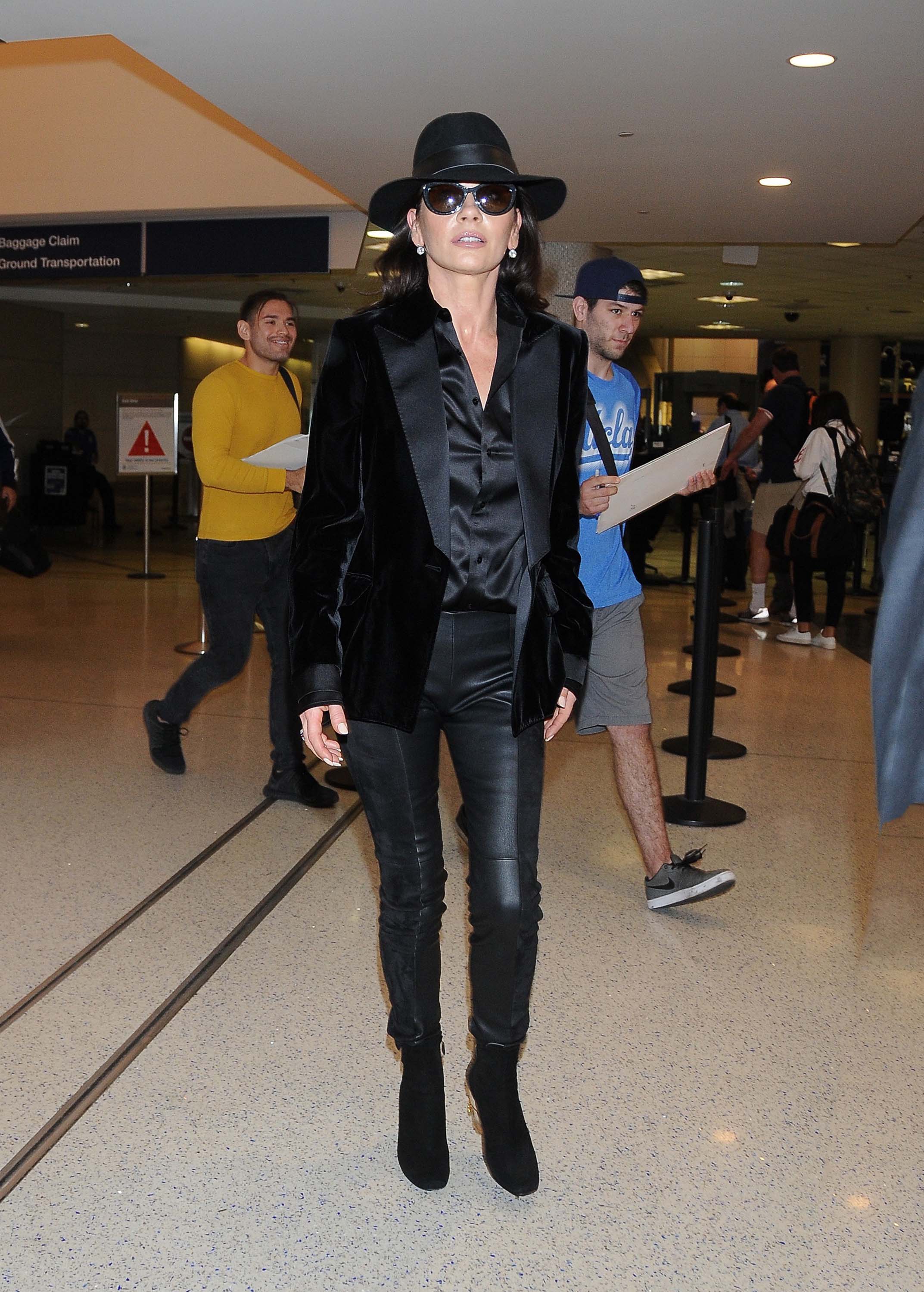 Catherine Zeta Jones at LAX