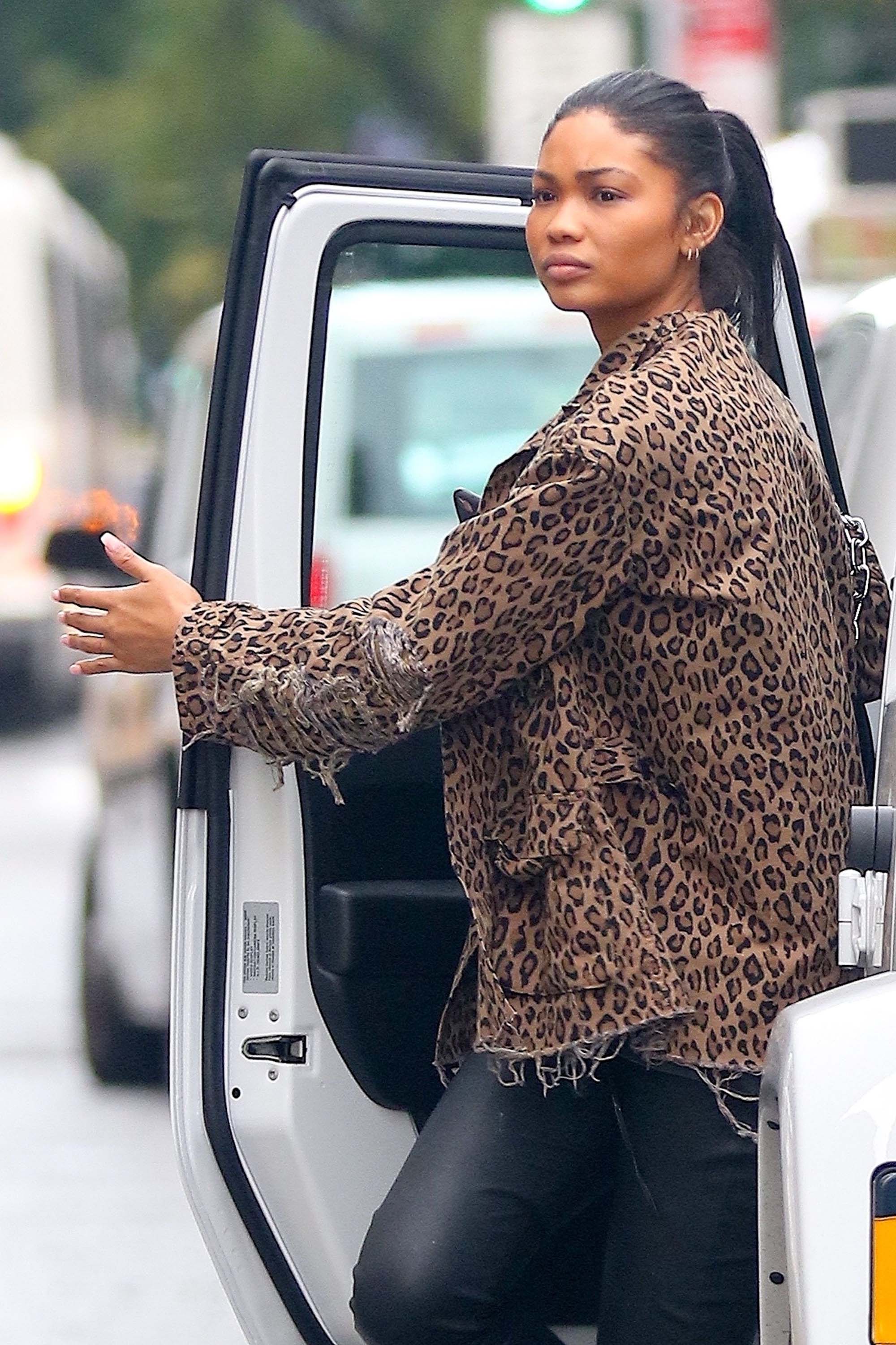 Chanel Iman out in NYC