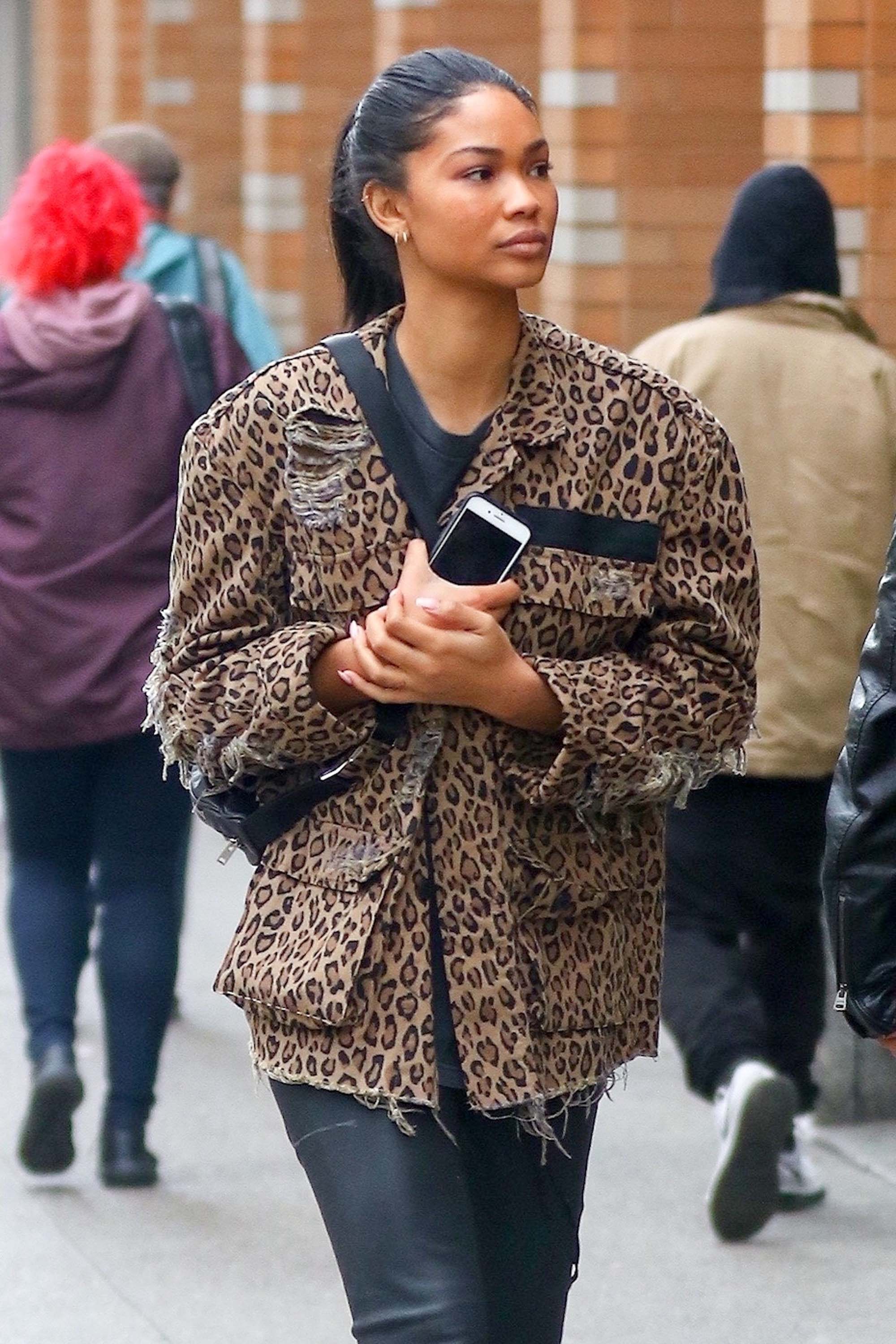 Chanel Iman out in NYC